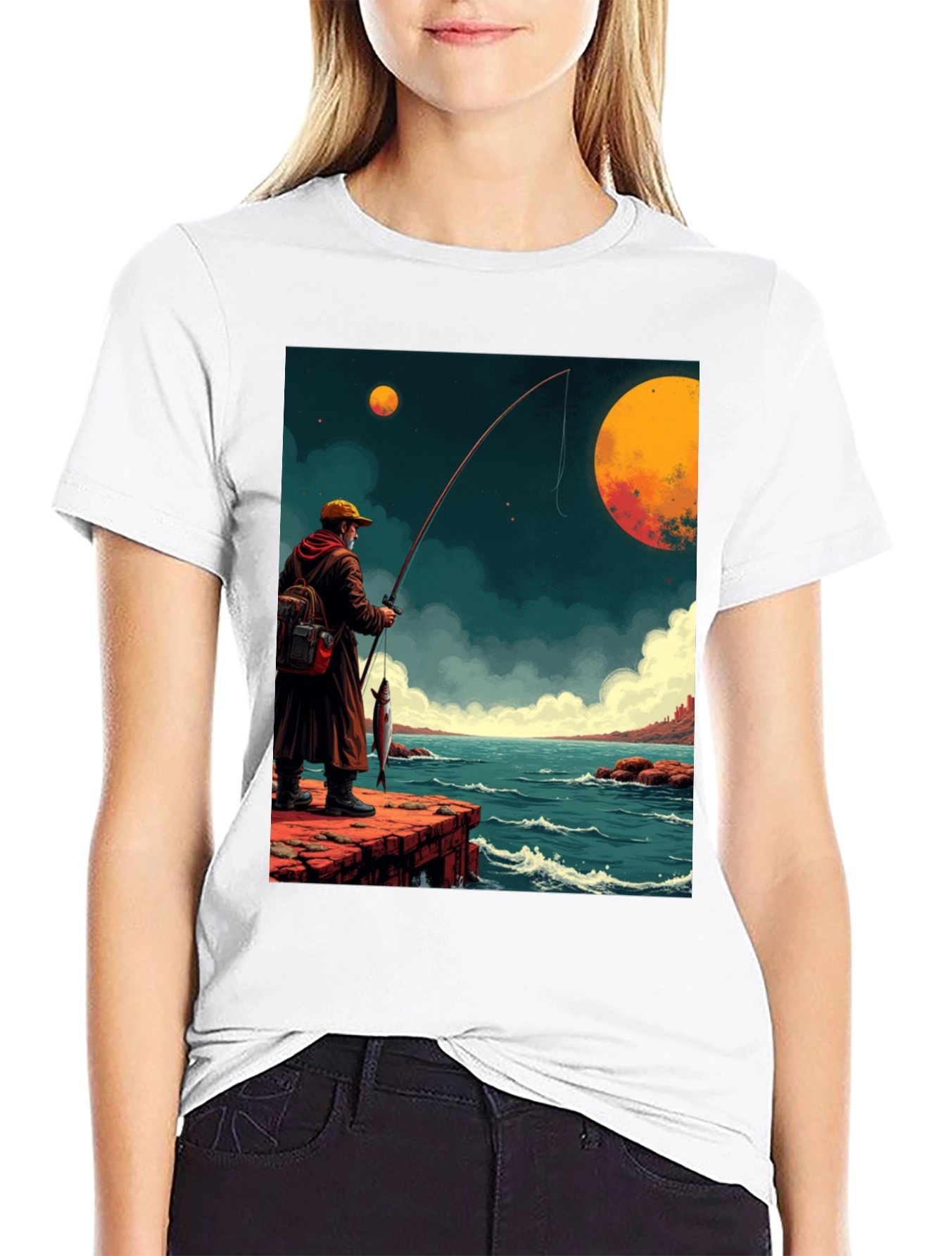 Retro Fishing Graphic Tee