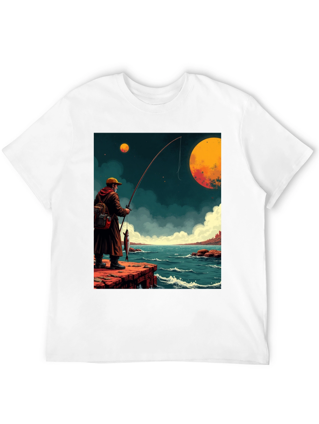 Retro Fishing Graphic Tee