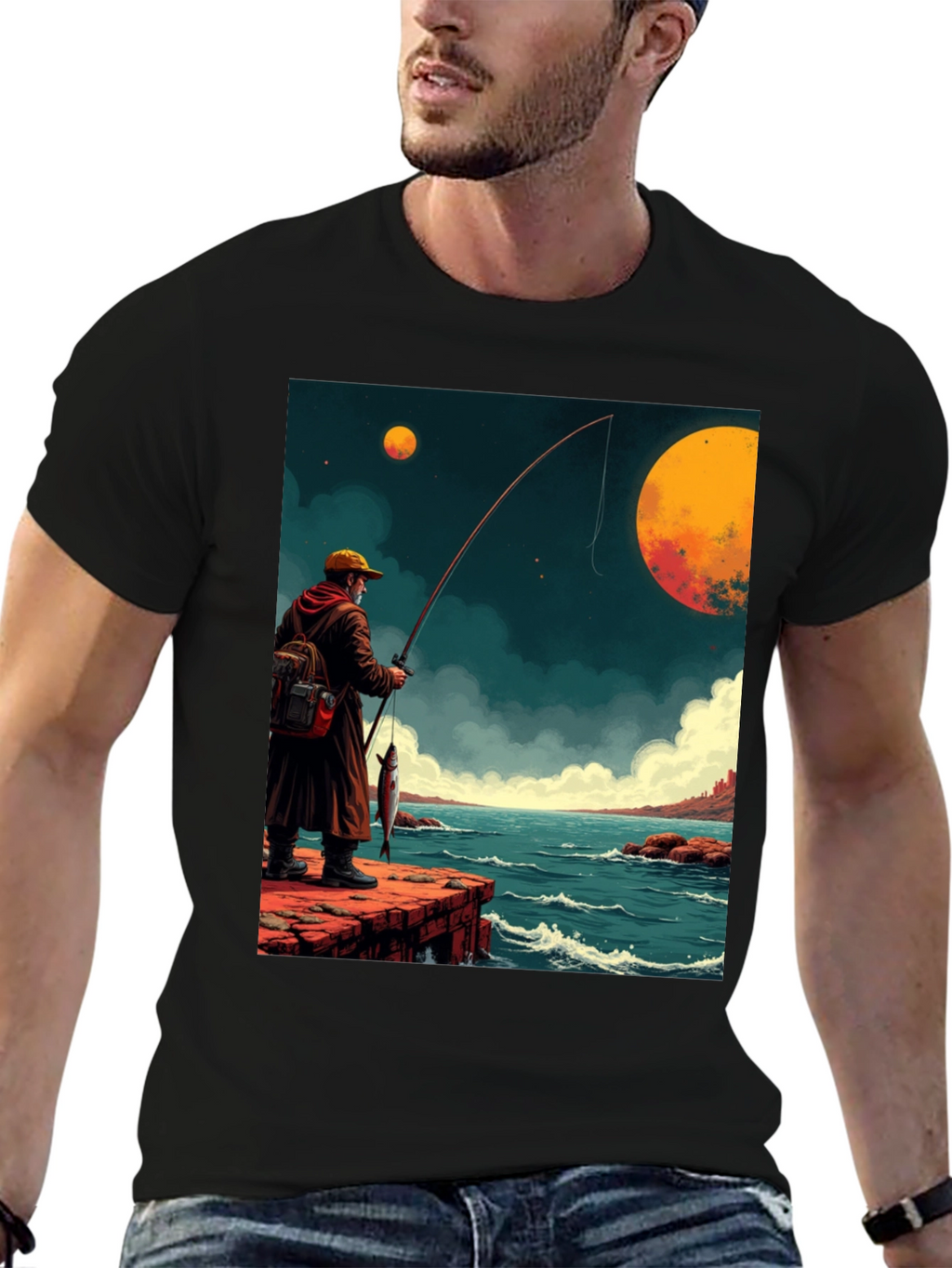 Retro Fishing Graphic Tee