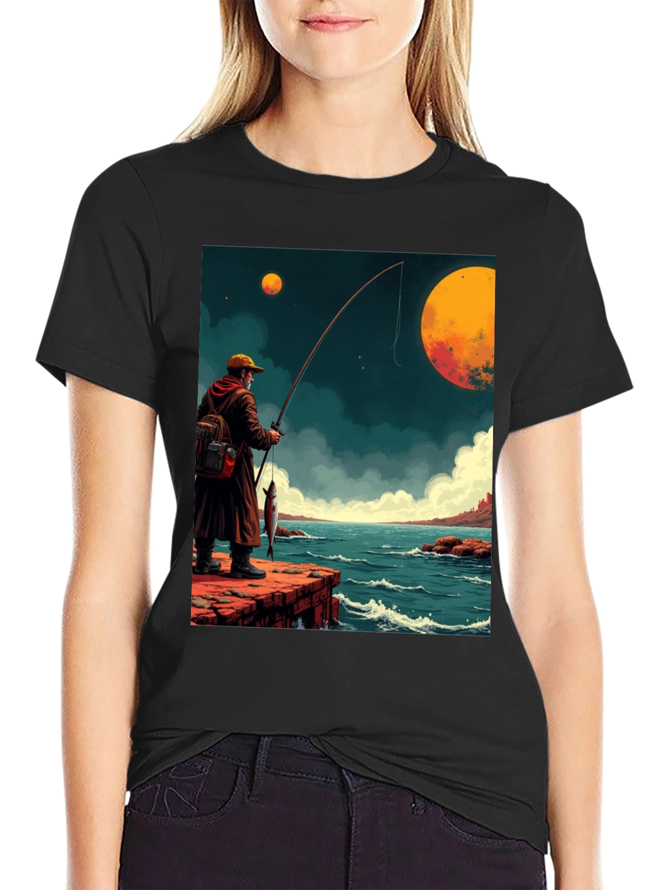 Retro Fishing Graphic Tee