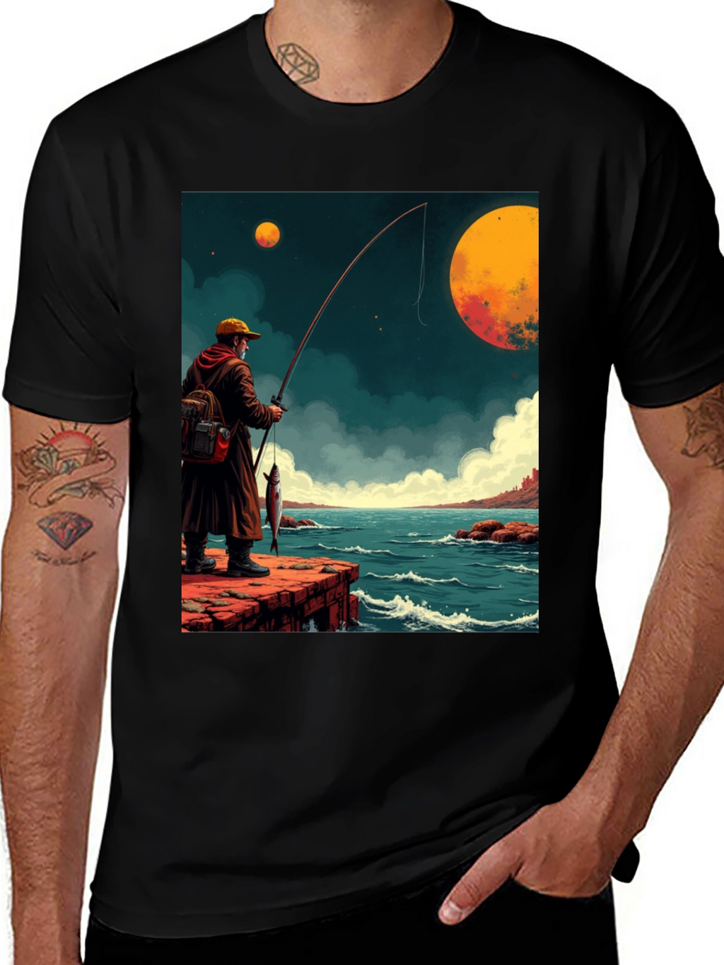Retro Fishing Graphic Tee