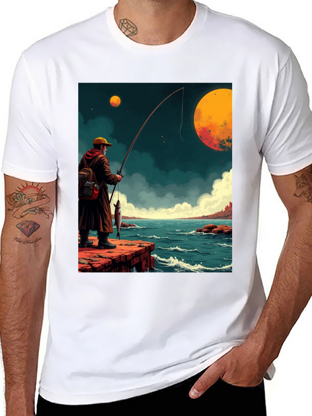Retro Fishing Graphic Tee