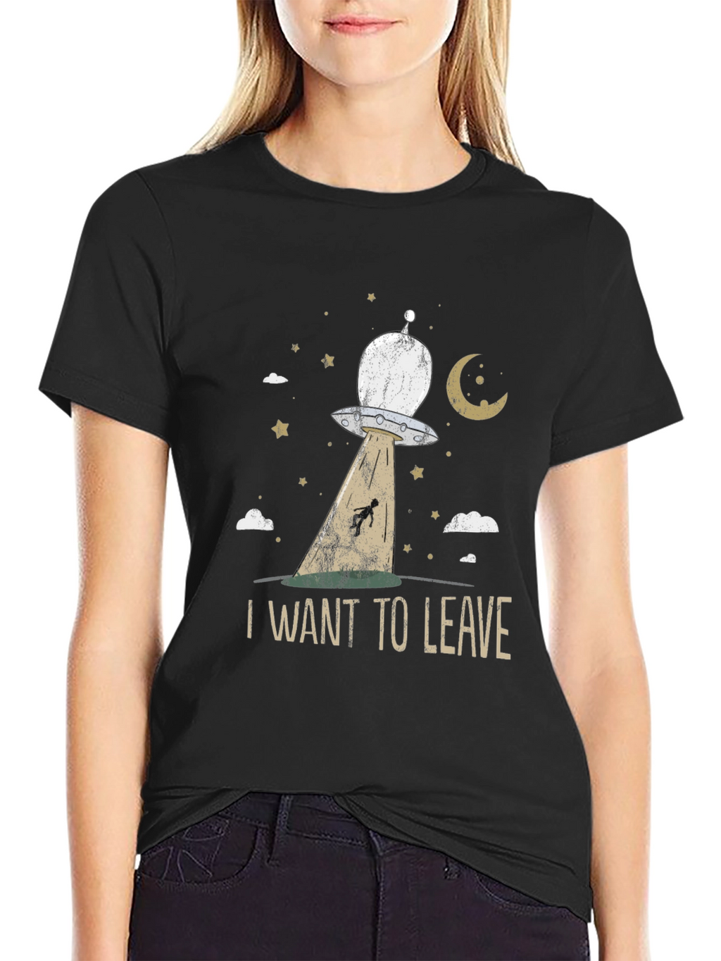 I Want To Leave UFO Abduction T-Shirt