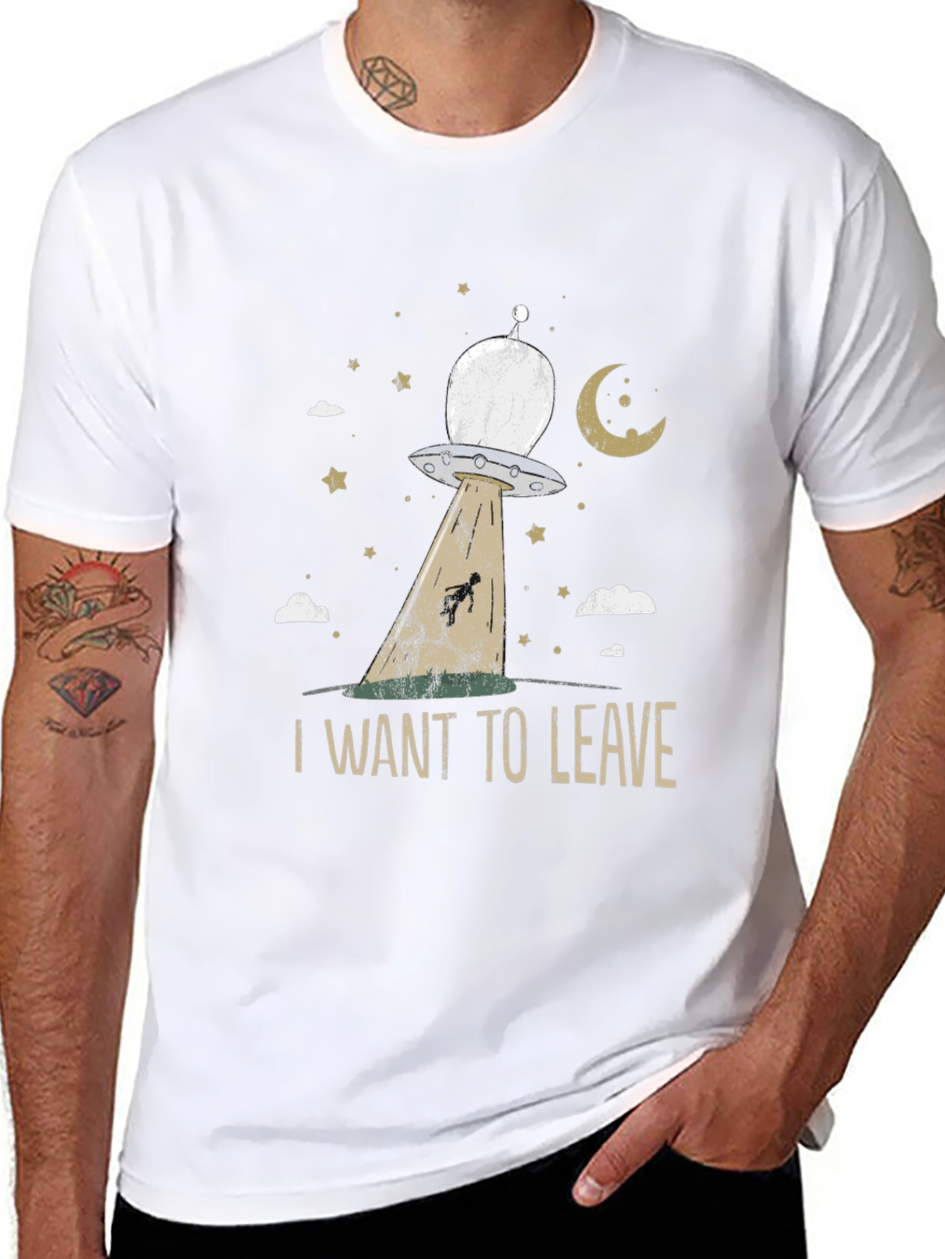 I Want To Leave UFO Abduction T-Shirt
