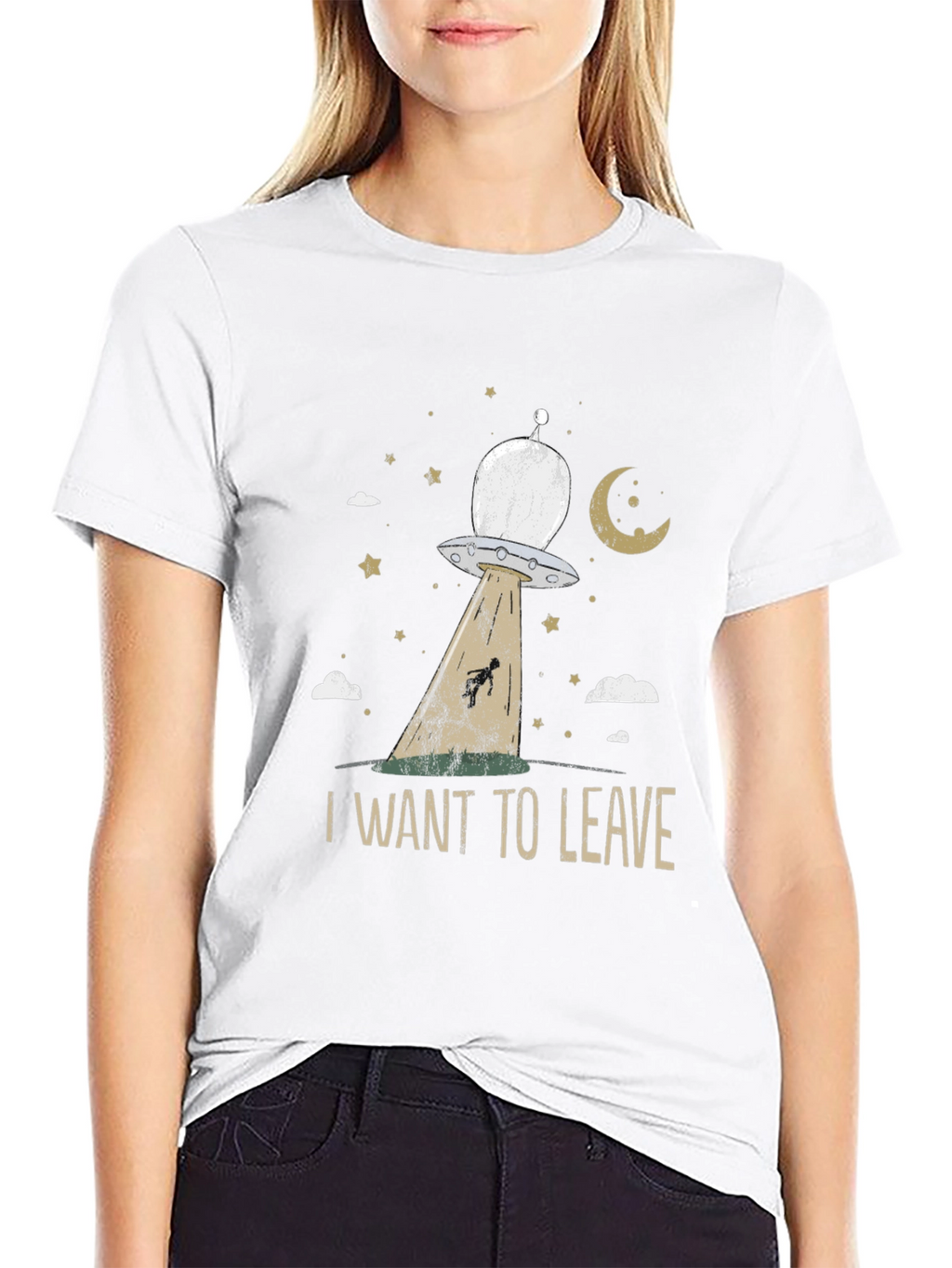 I Want To Leave UFO Abduction T-Shirt