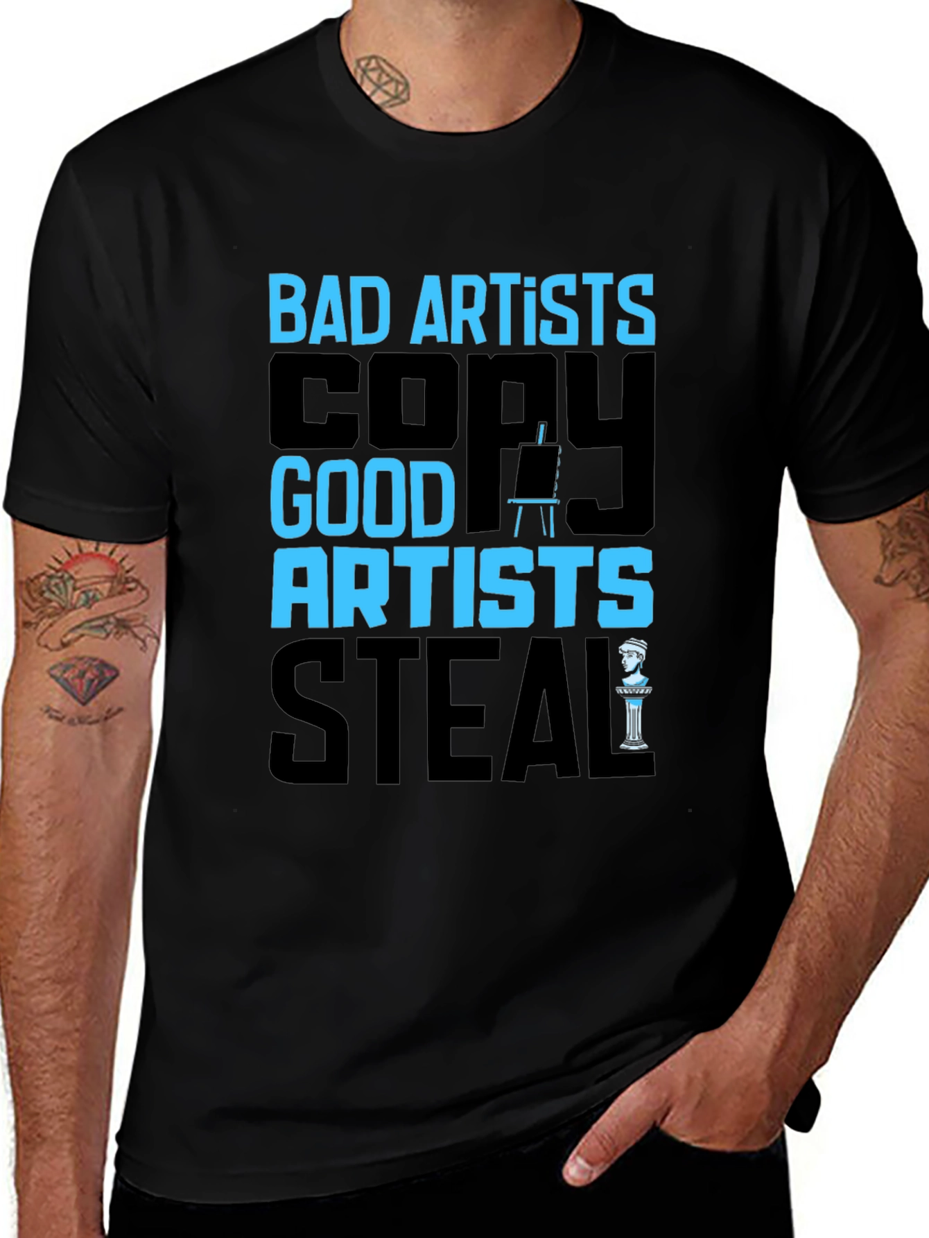Bad Artists Copy T-Shirt - Good Artists Steal