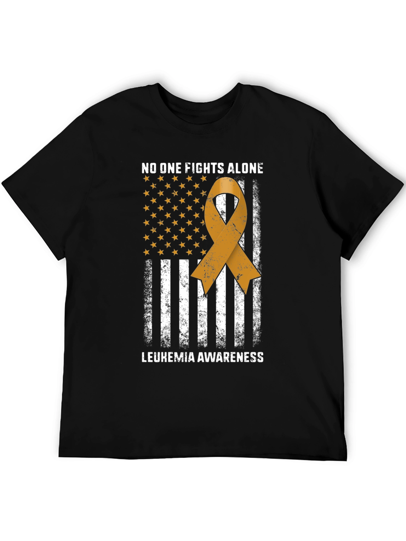 Leukemia Awareness T-Shirt - No One Fights Alone