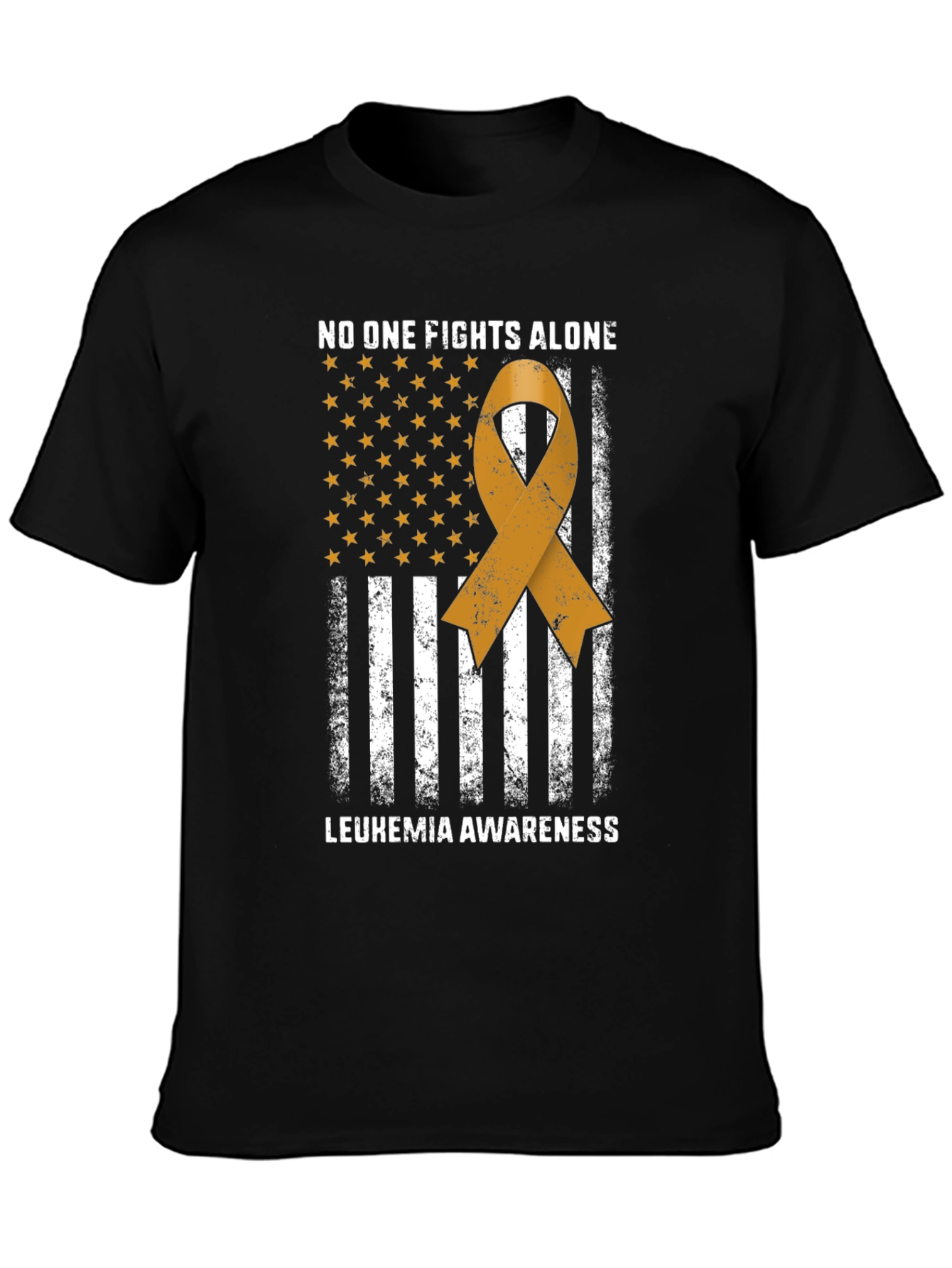 Leukemia Awareness T-Shirt - No One Fights Alone