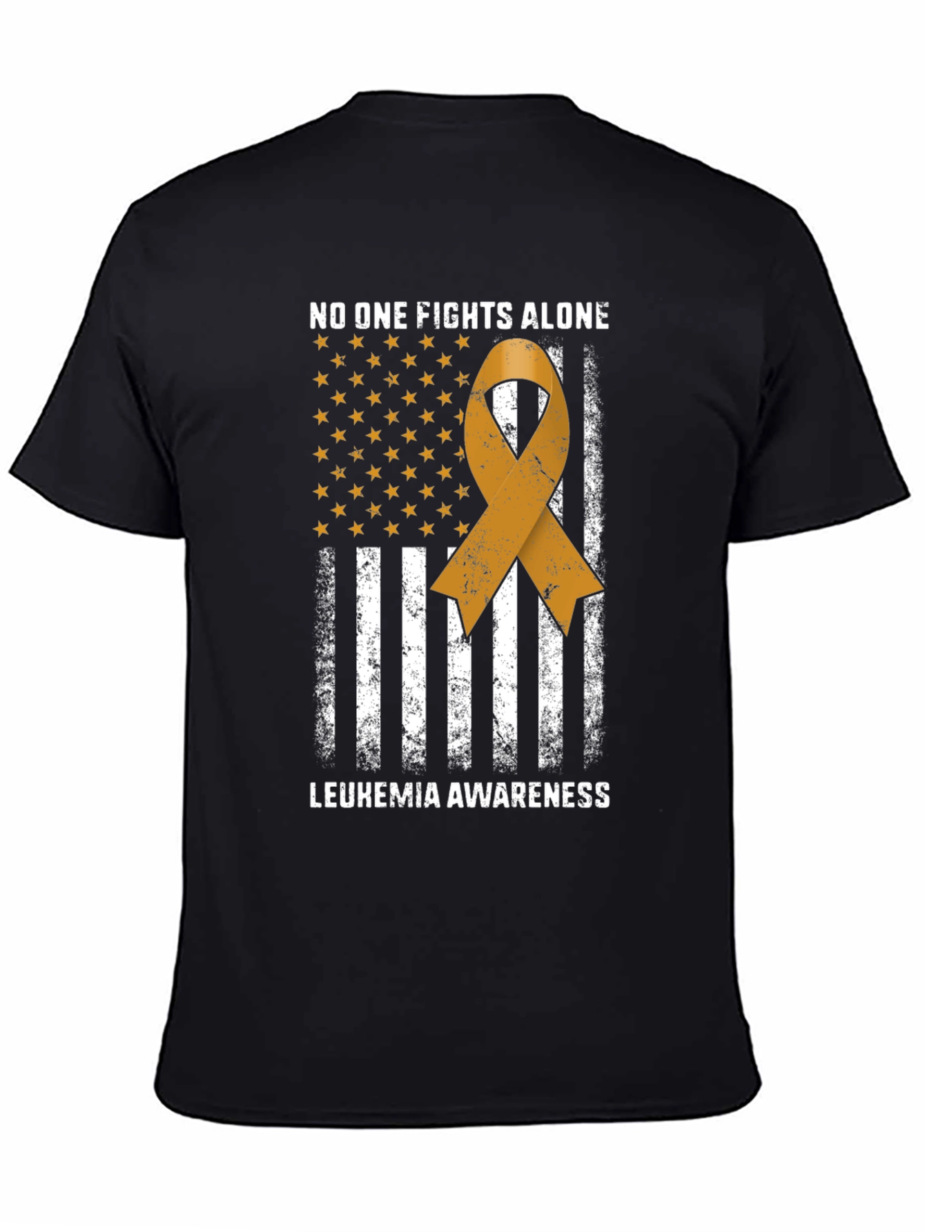 Leukemia Awareness T-Shirt - No One Fights Alone