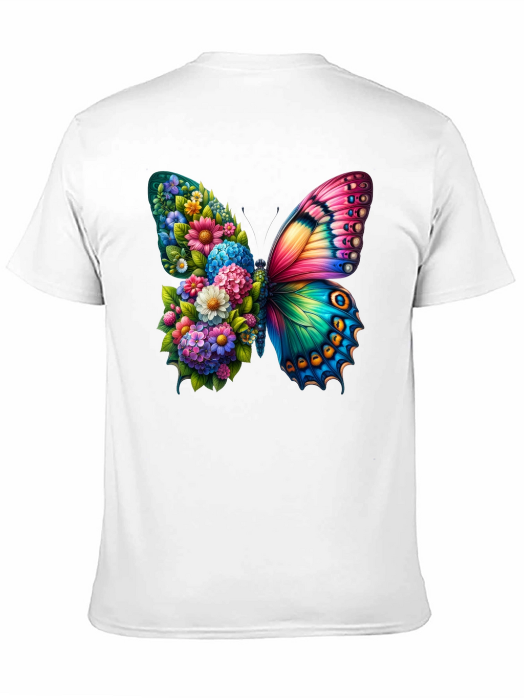 Floral Butterfly Graphic Tee - Stylish & Unique