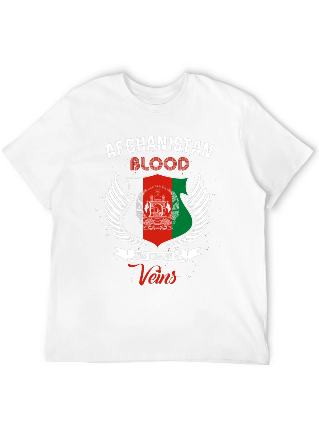 Afghanistan Blood Runs Through My Veins T-Shirt