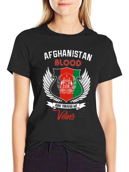 Afghanistan Blood Runs Through My Veins T-Shirt