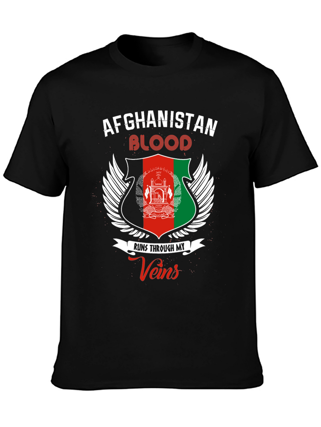 Afghanistan Blood Runs Through My Veins T-Shirt
