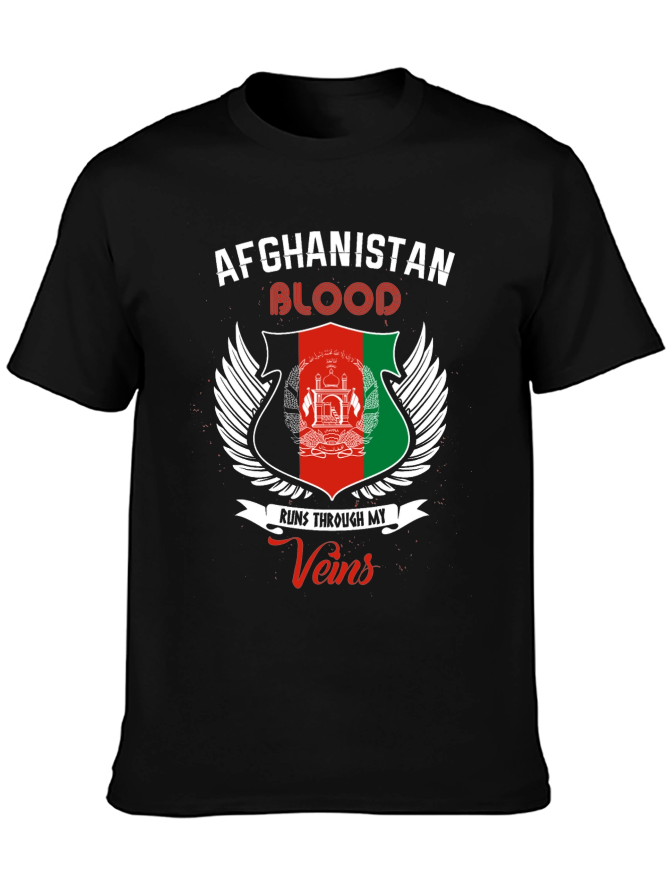 Afghanistan Blood Runs Through My Veins T-Shirt
