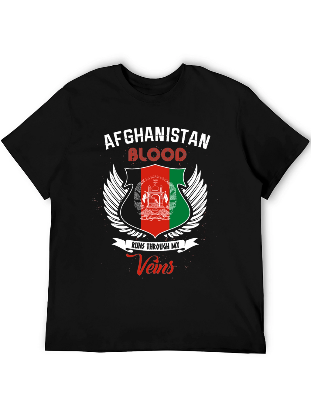 Afghanistan Blood Runs Through My Veins T-Shirt
