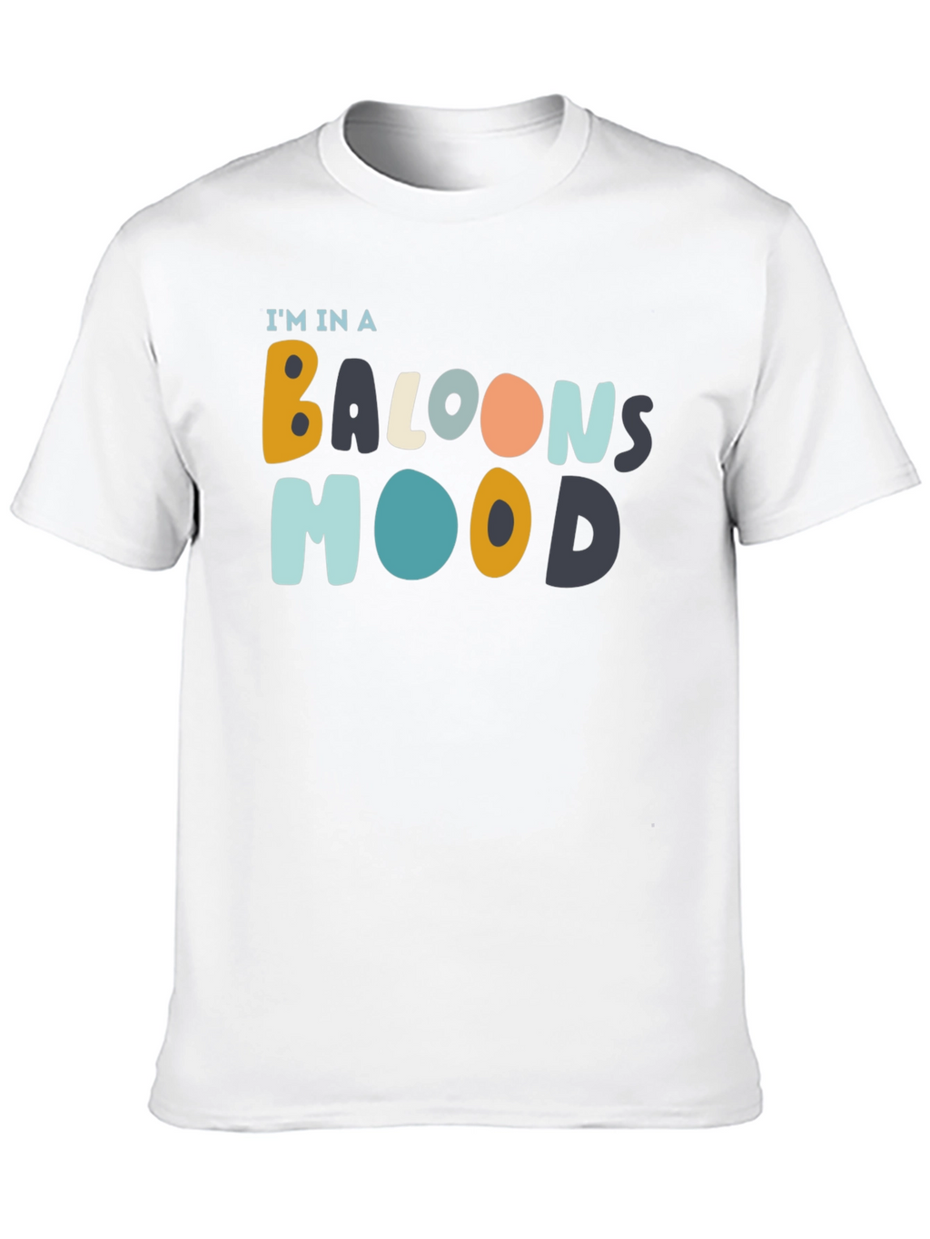 Balloon Mood Black Graphic Tee
