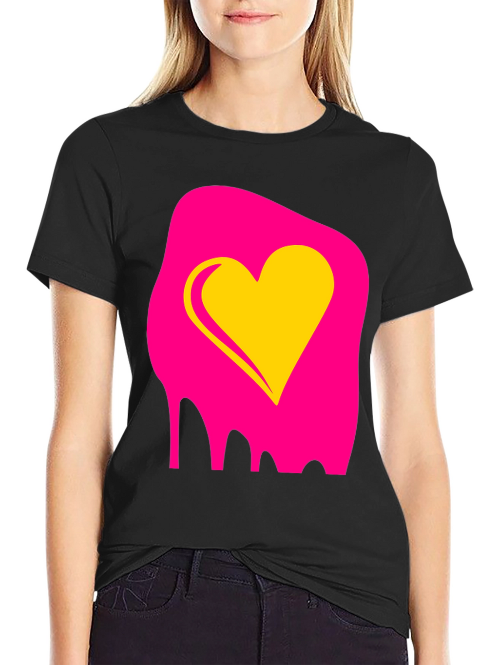 Heart Melt Graphic T-Shirt - Bold & Unique Design