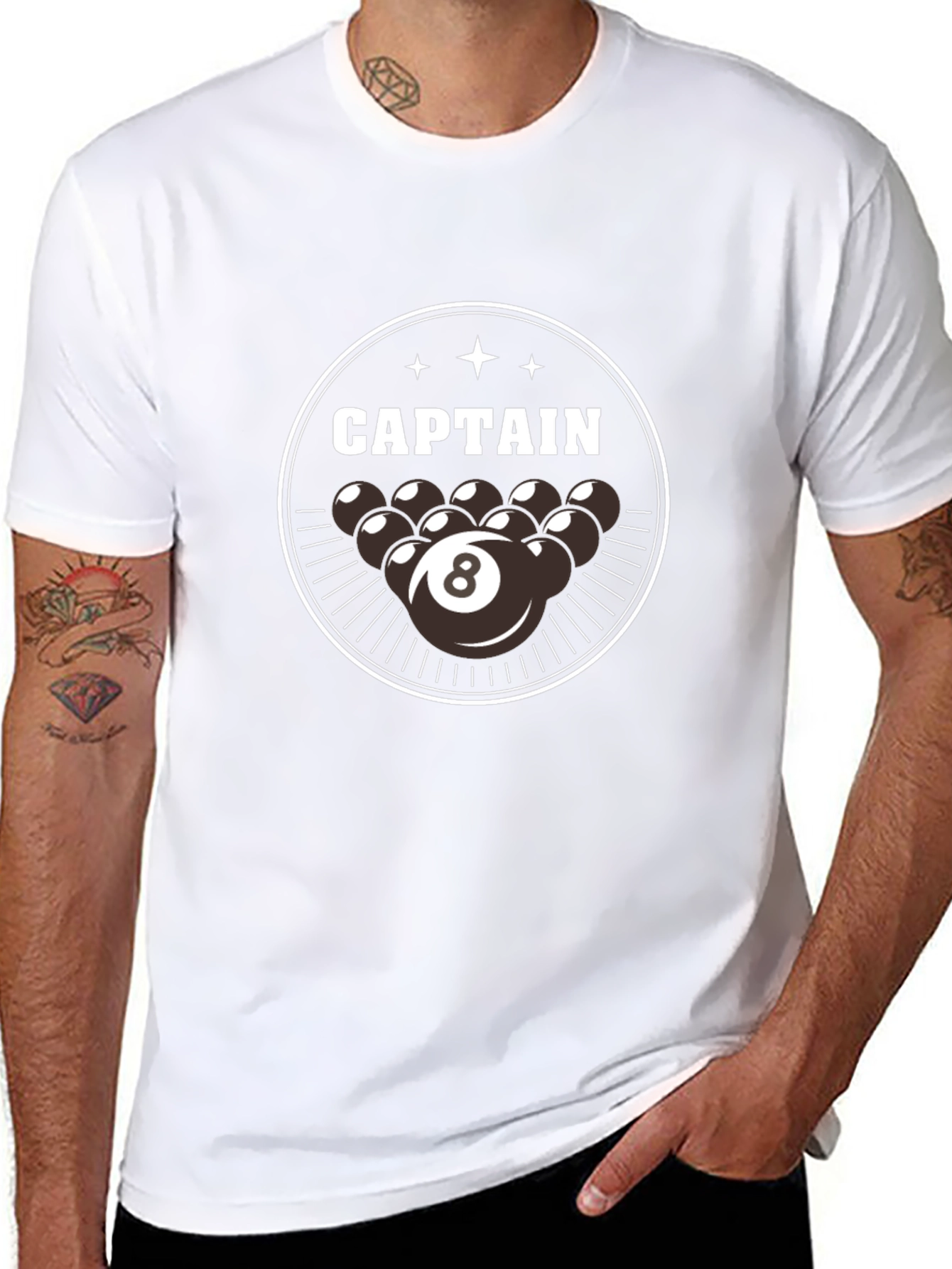 Captain 8-Ball Graphic T-Shirt