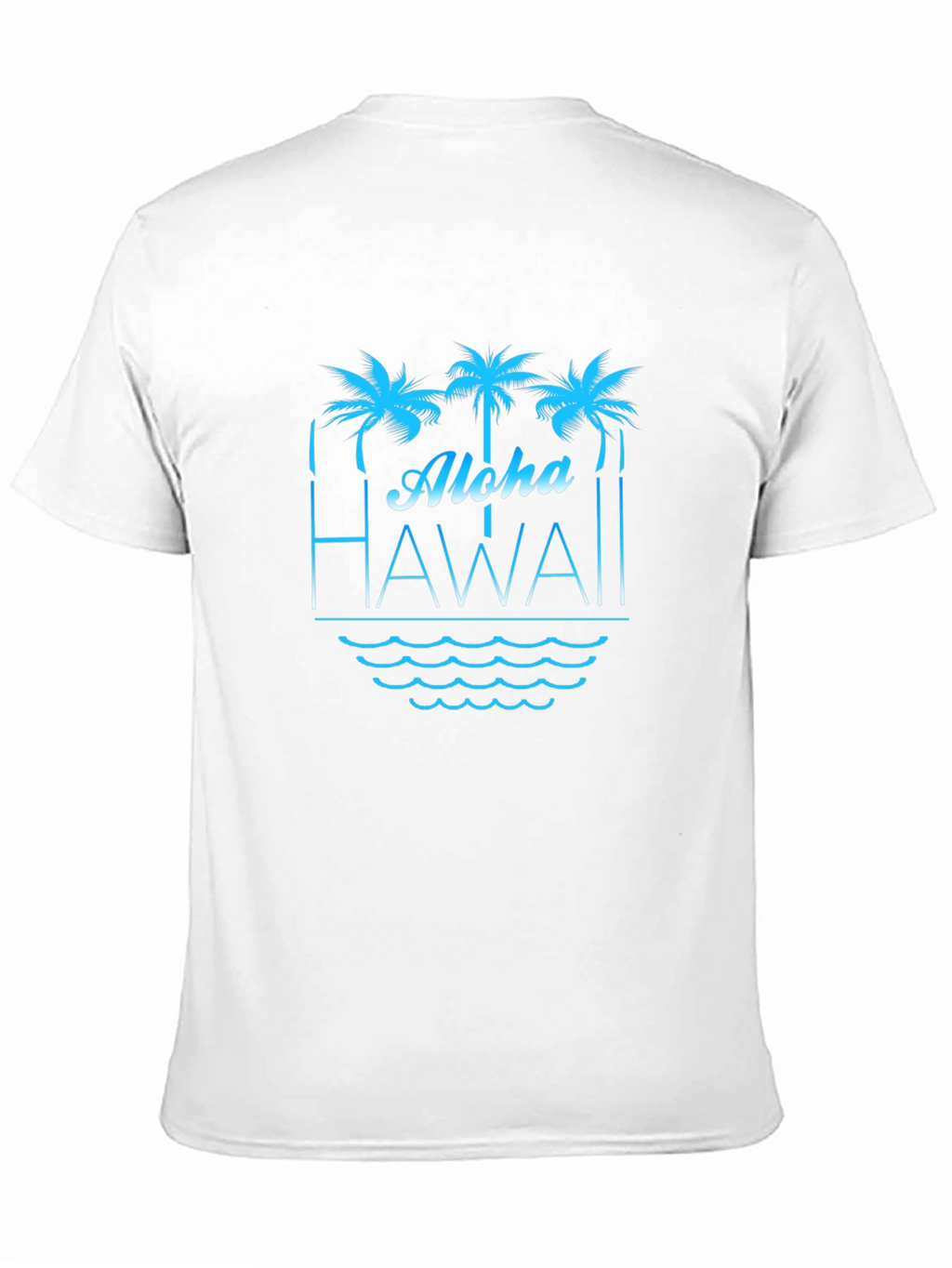 Aloha Hawaii T-Shirt Palm Tree Graphic