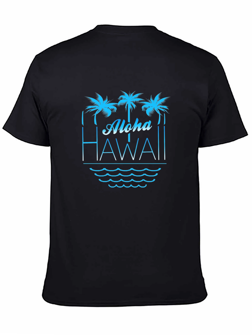 Aloha Hawaii T-Shirt Palm Tree Graphic