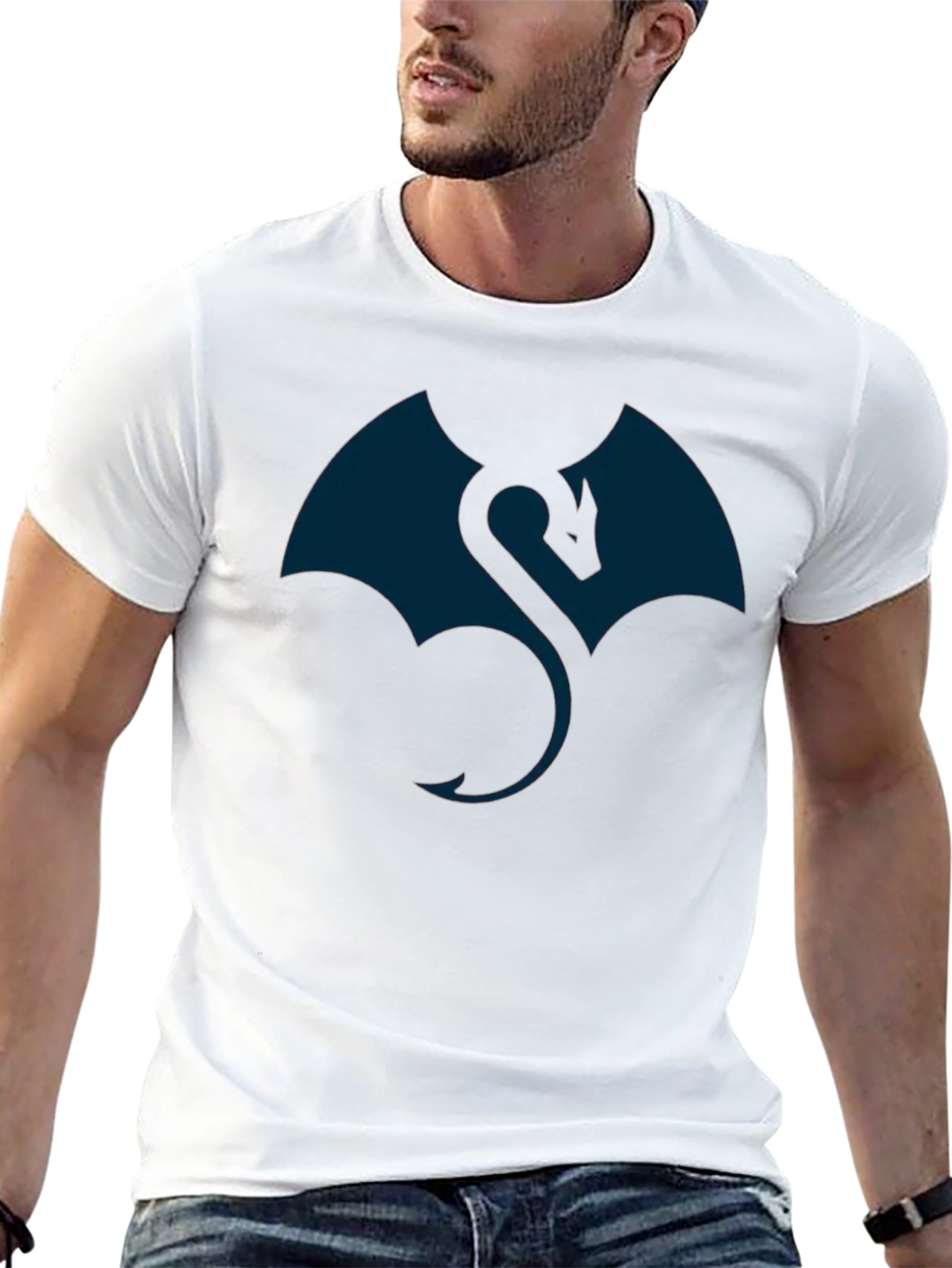 Dragon Graphic Black T-Shirt for Men