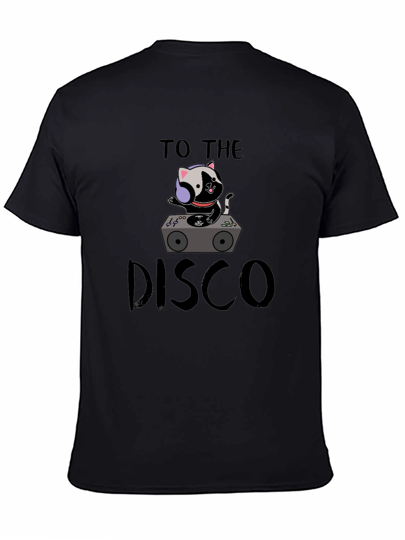 DJ Cat Disco T-Shirt - Cool Graphic Tee
