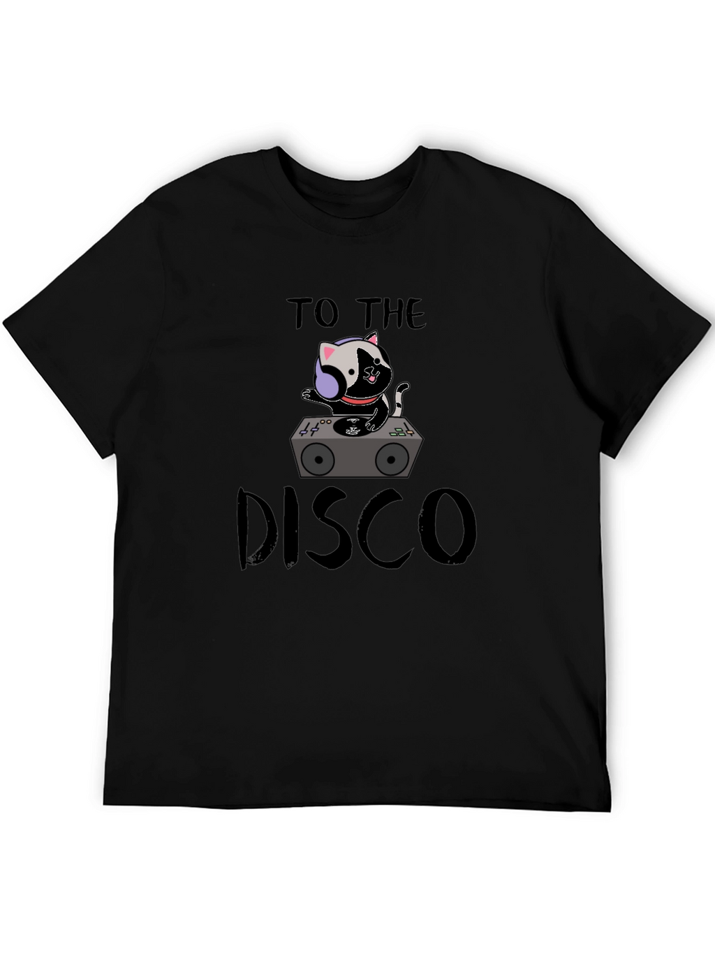 DJ Cat Disco T-Shirt - Cool Graphic Tee