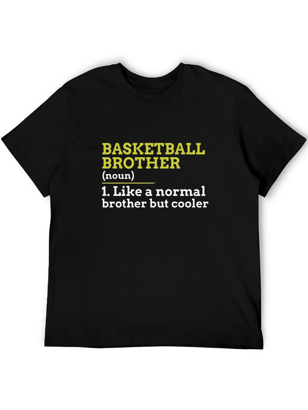 Basketball Brother Graphic Tee - Cool Brother Gift