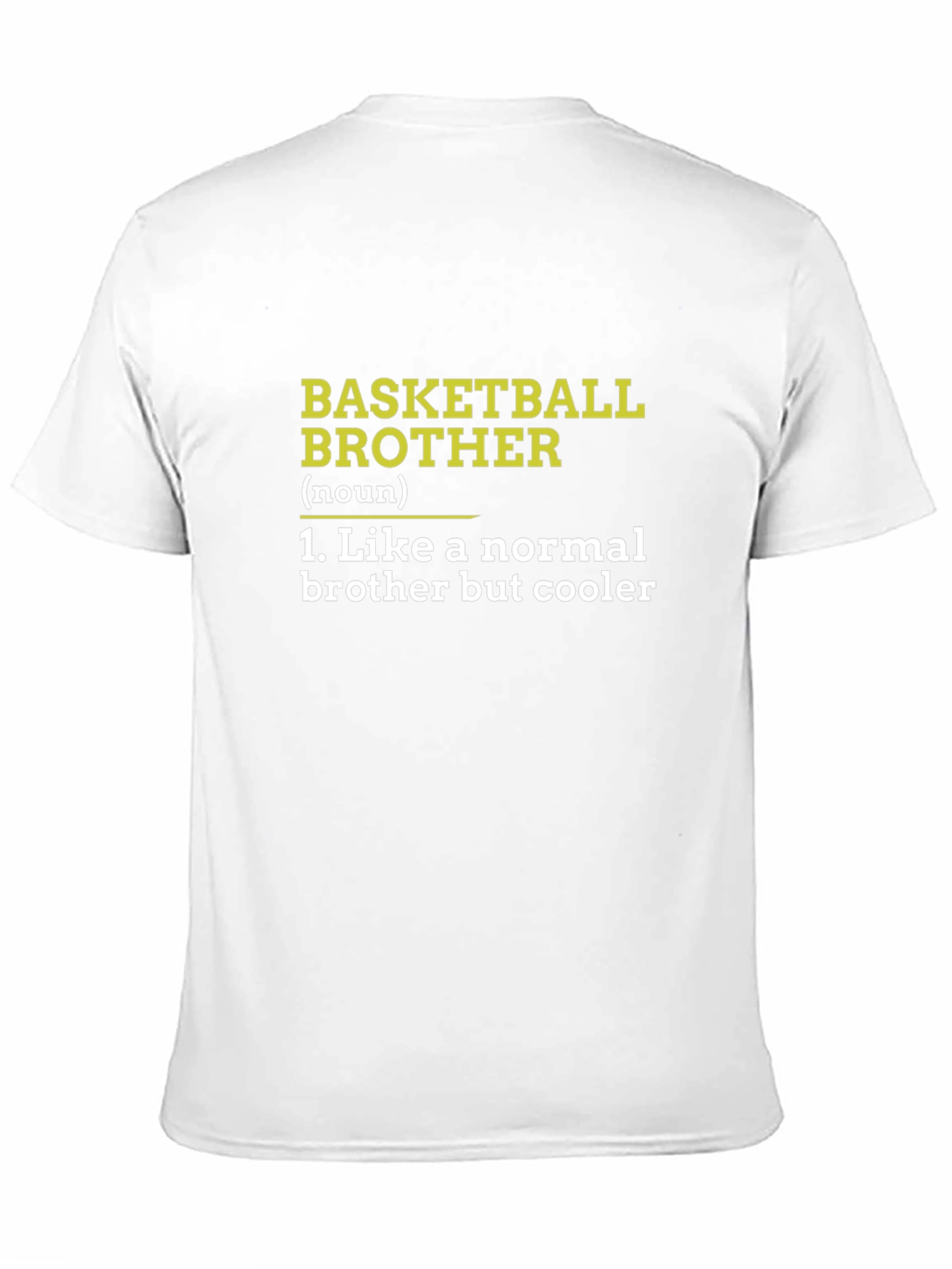 Basketball Brother Graphic Tee - Cool Brother Gift