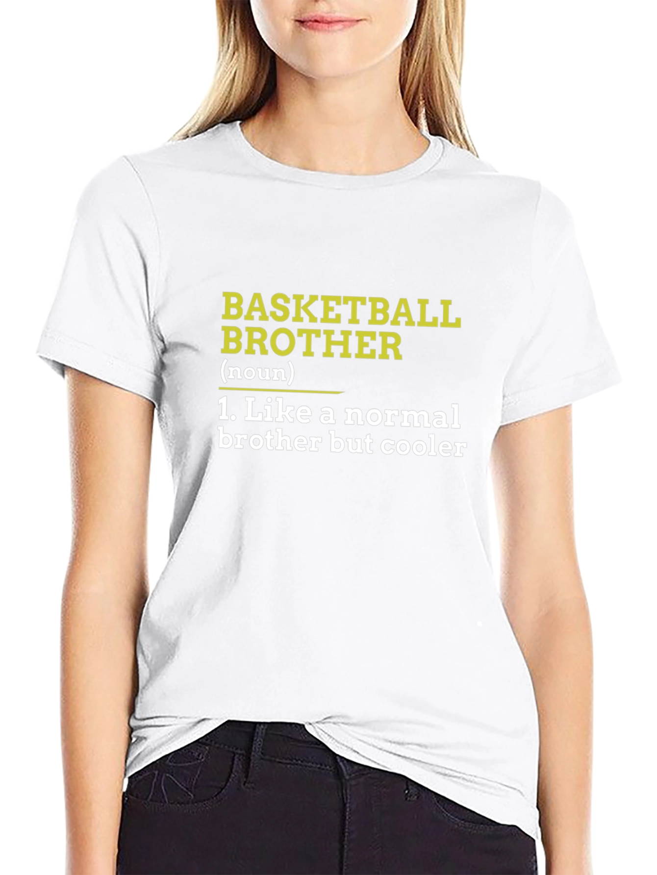 Basketball Brother Graphic Tee - Cool Brother Gift