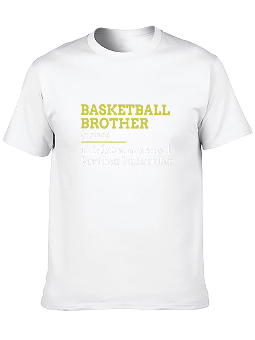 Basketball Brother Graphic Tee - Cool Brother Gift