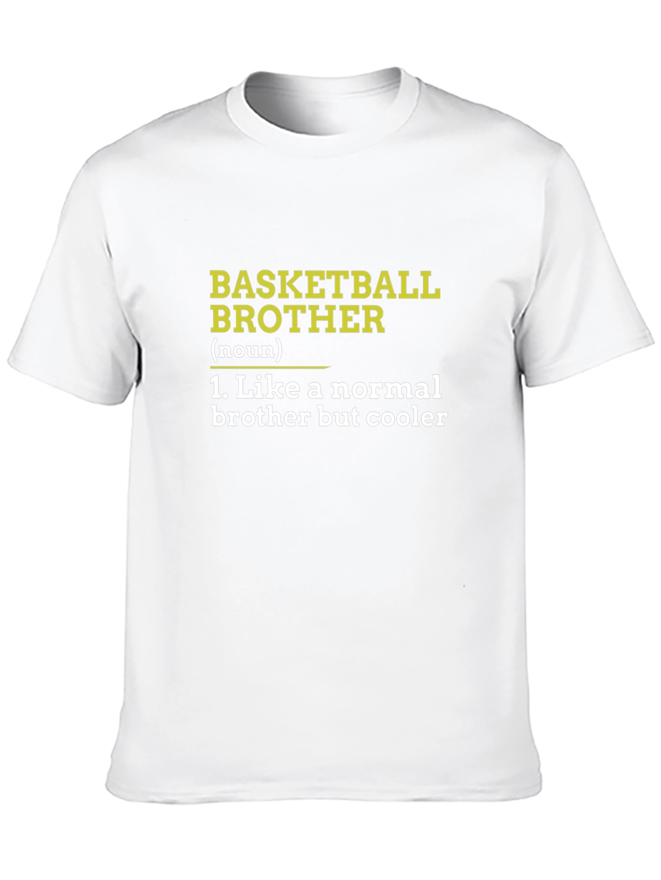 Basketball Brother Graphic Tee - Cool Brother Gift
