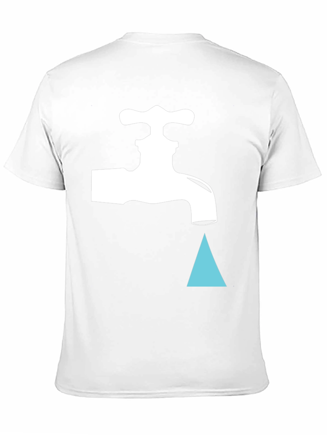 Leaky Faucet Graphic Tee - Black Cotton T-Shirt