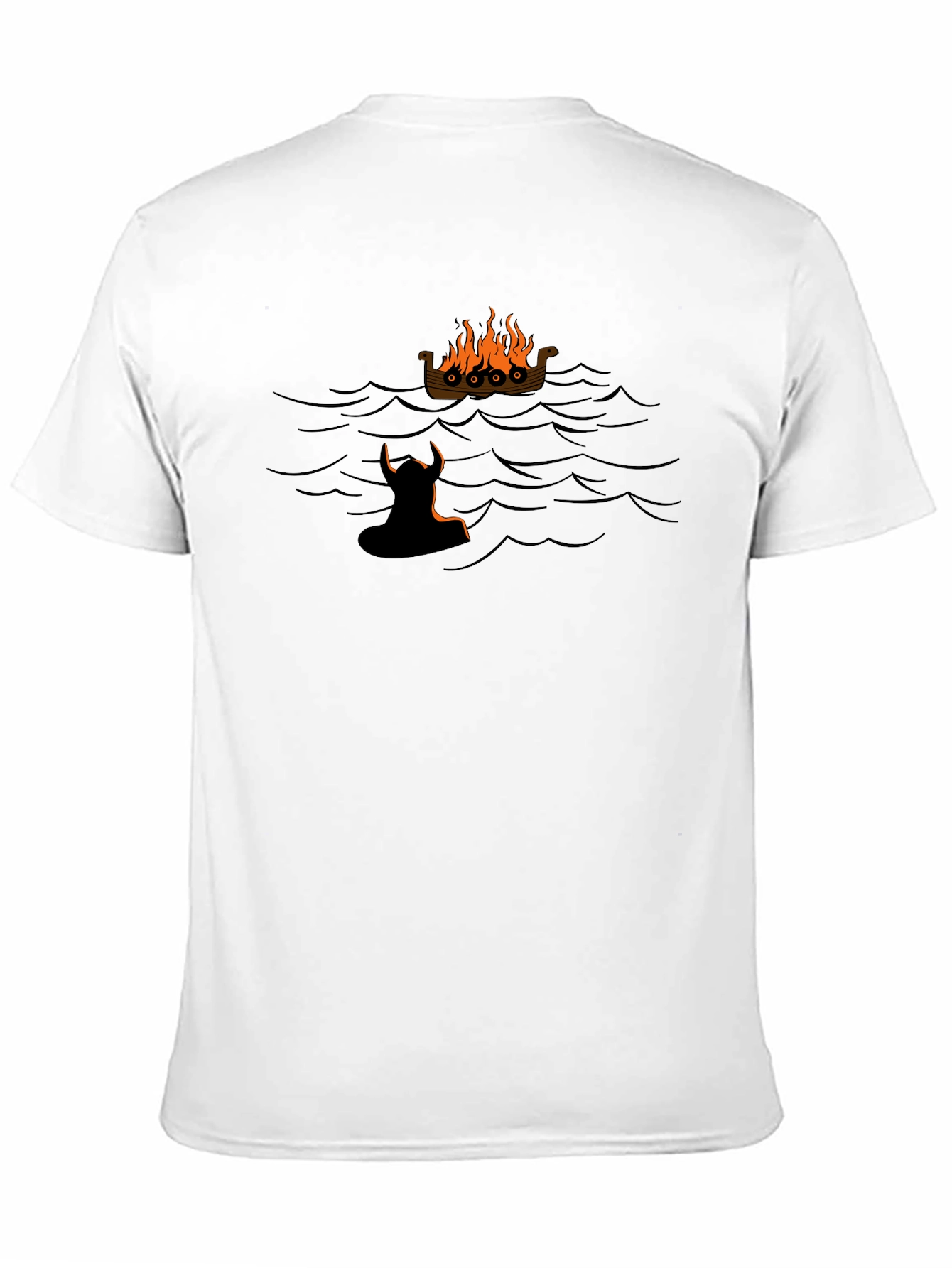 Viking Funeral T-Shirt - Black Graphic Tee