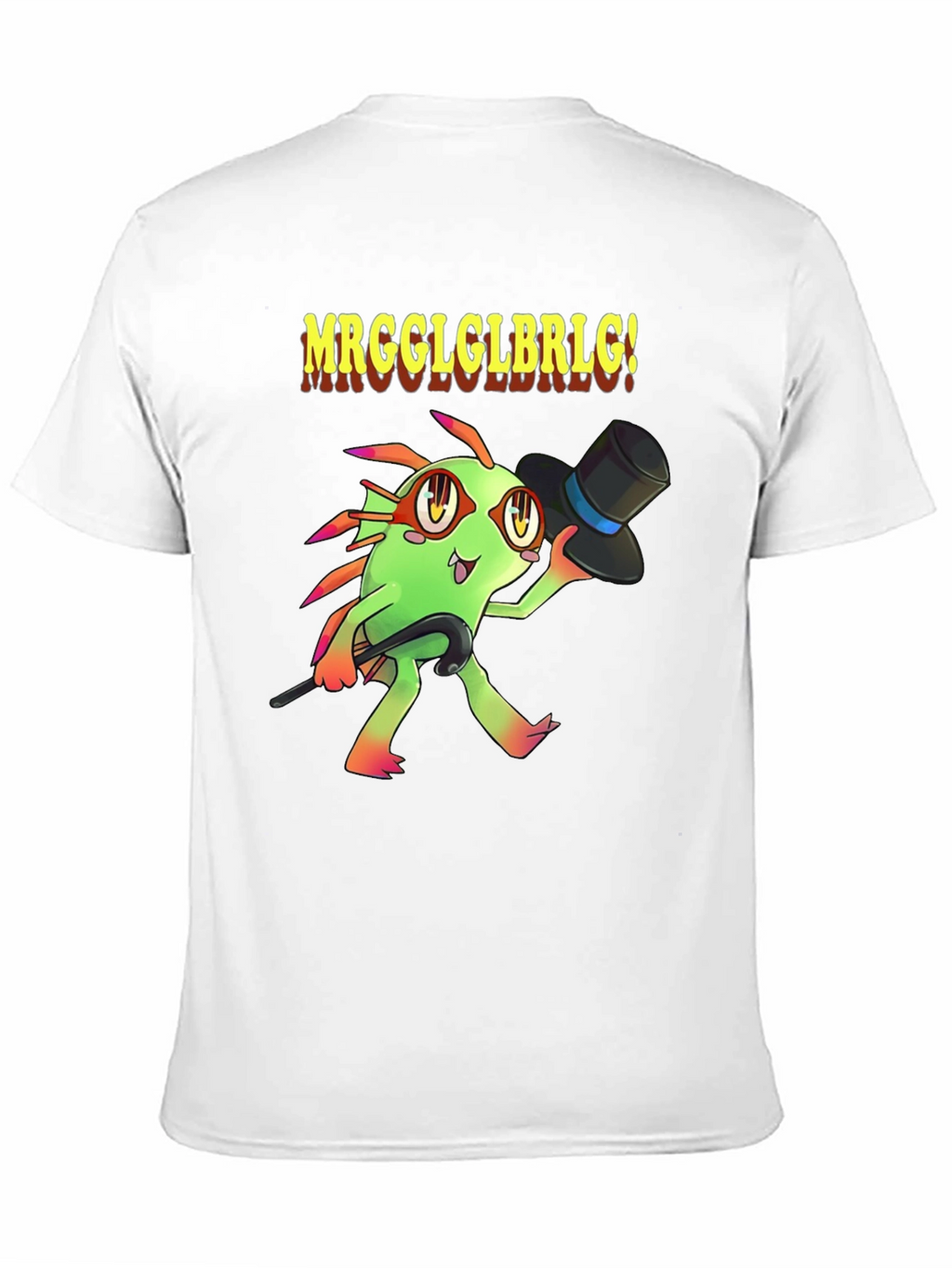 MRGGLGLBRLG! Murloc T-Shirt Black Cotton Tee Funny Gamer Shirt