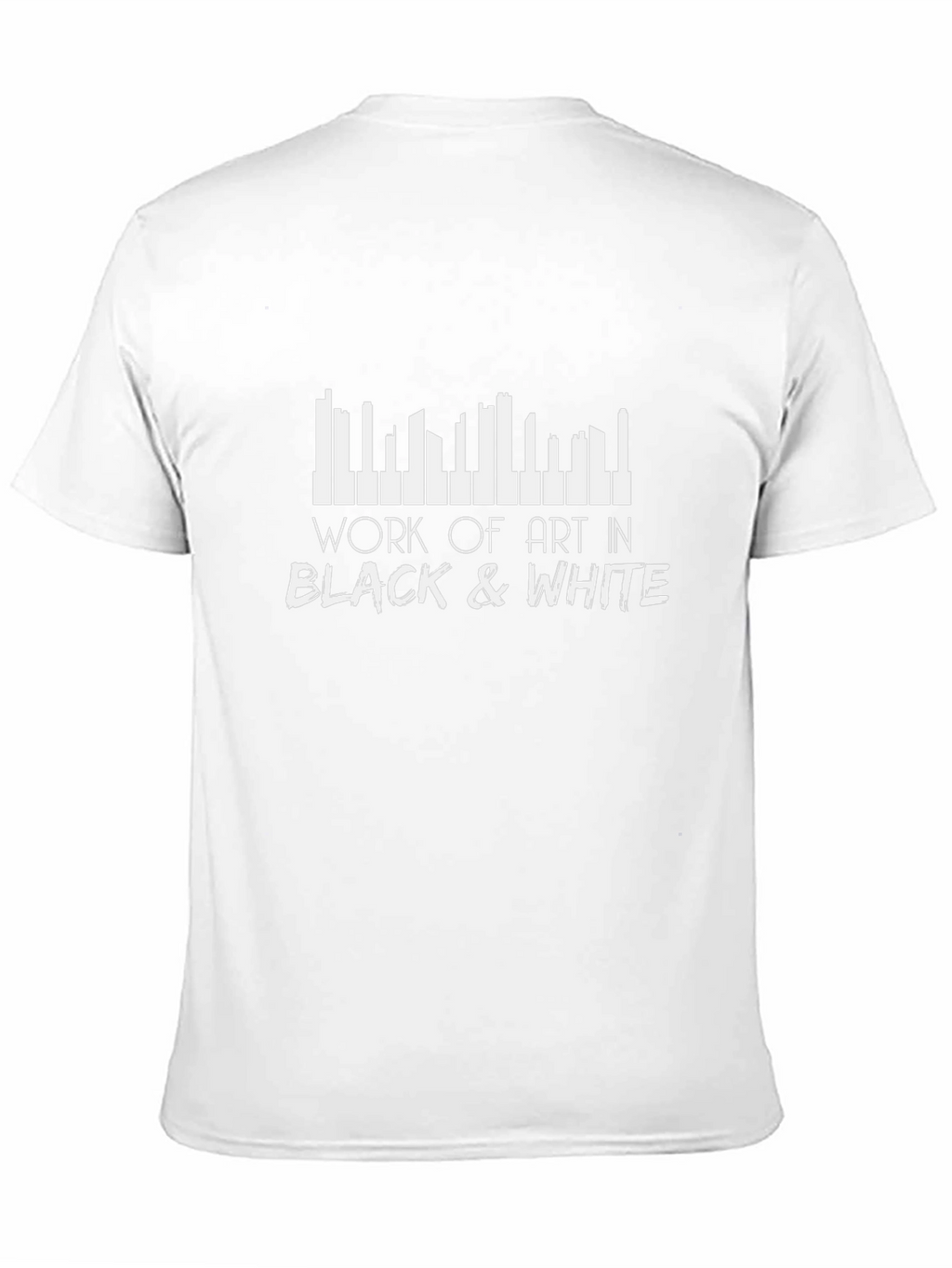 Work of Art Piano Keys Black T-Shirt