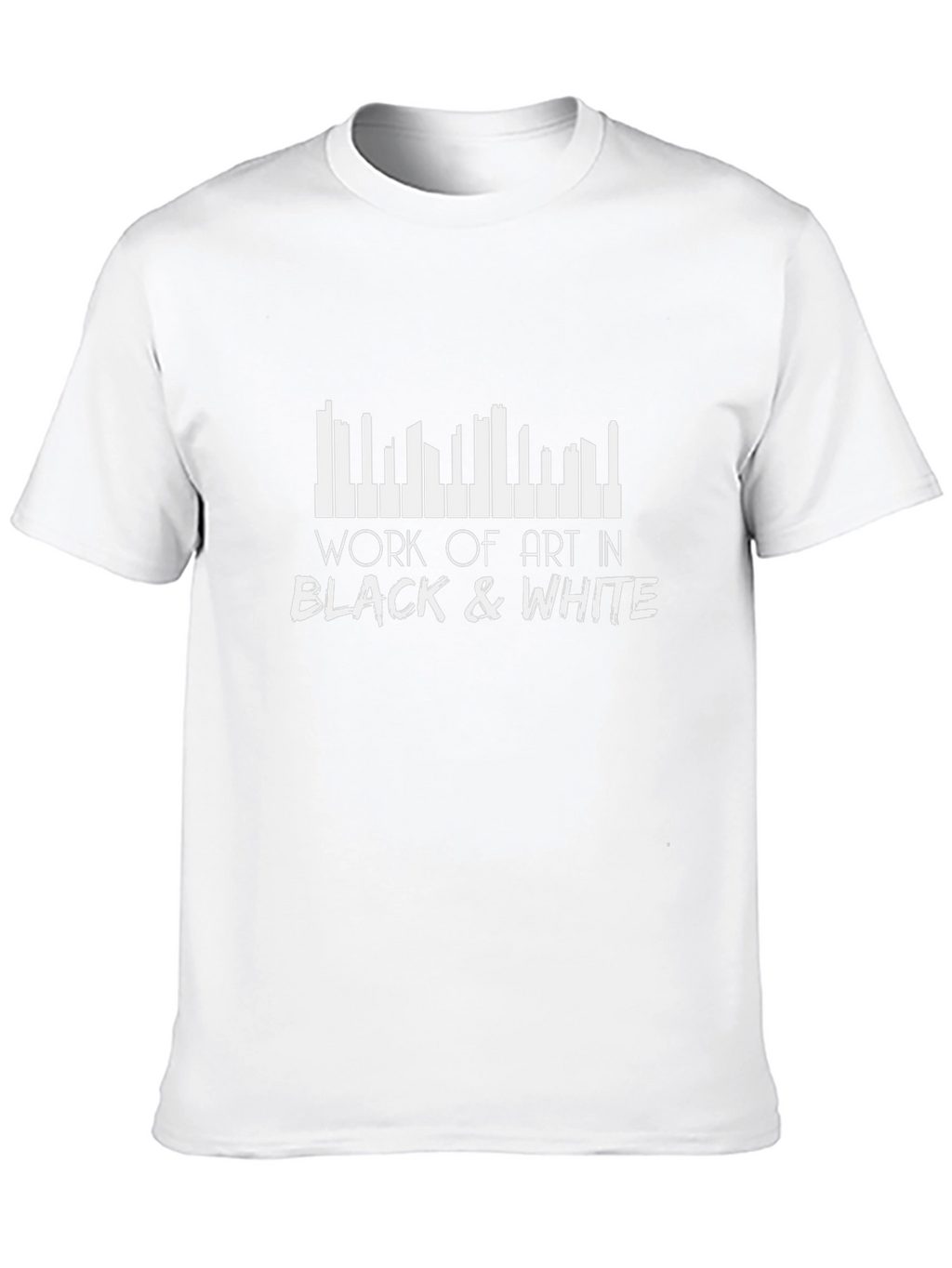 Work of Art Piano Keys Black T-Shirt