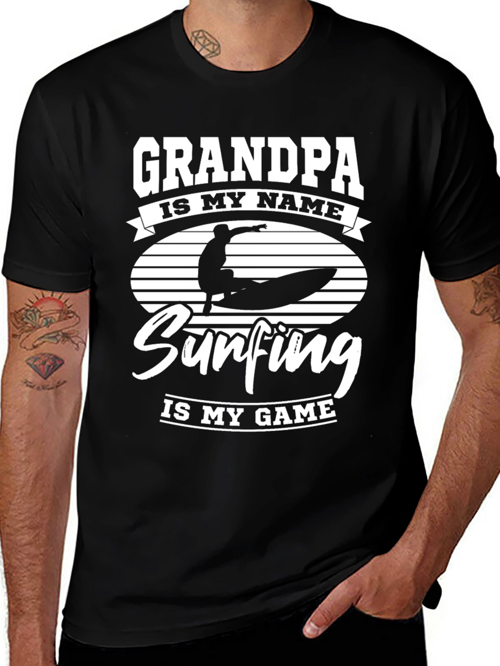 Grandpa Surfing T-Shirt: Is My Game