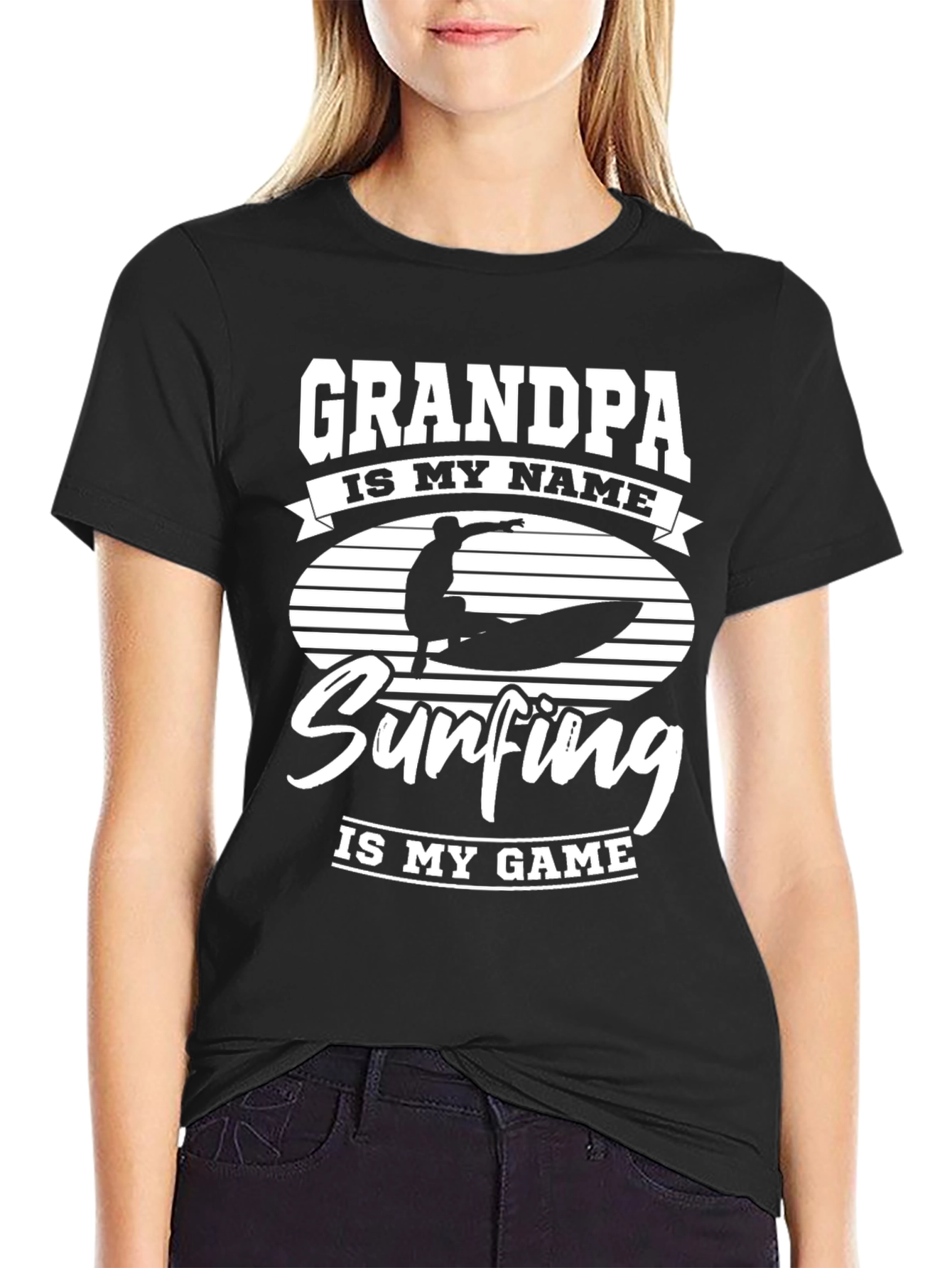 Grandpa Surfing T-Shirt: Is My Game