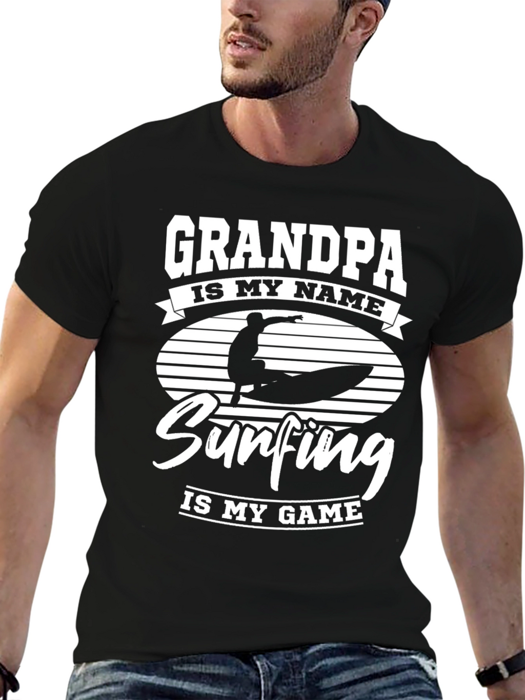 Grandpa Surfing T-Shirt: Is My Game