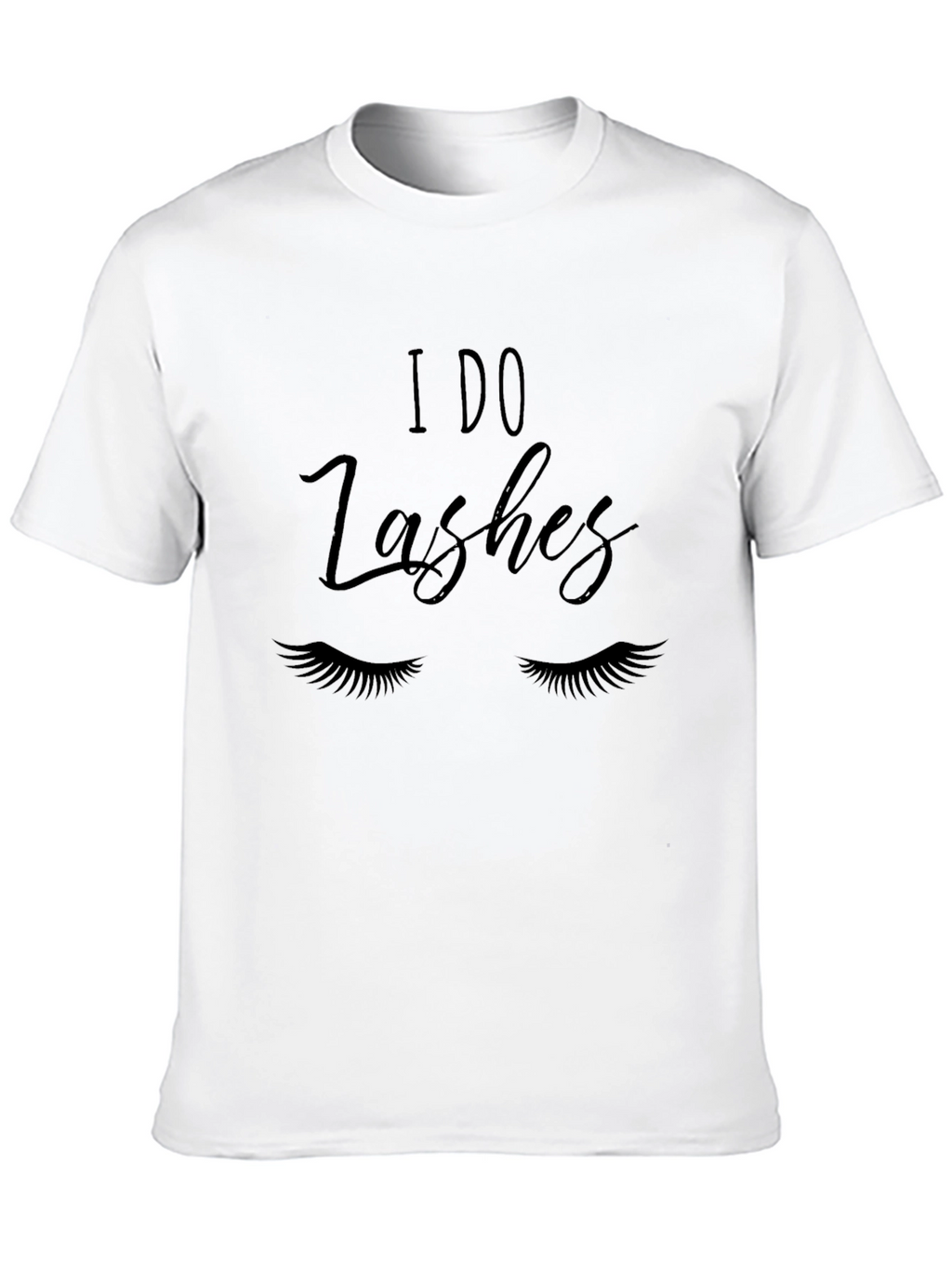 I DO Lashes Black Tee Shirt