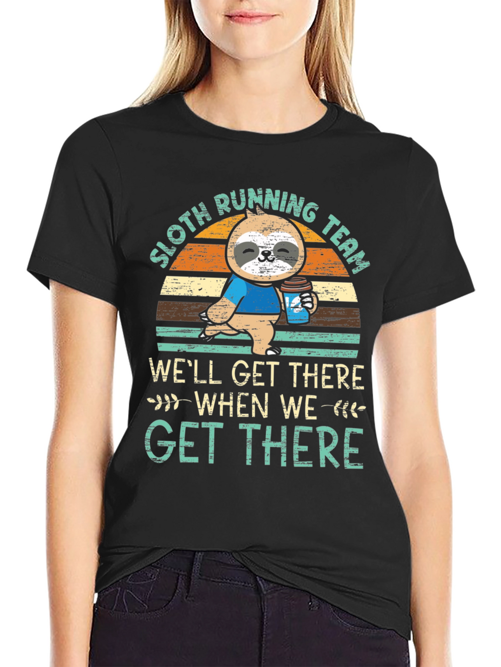 Sloth Running Team Graphic Tee