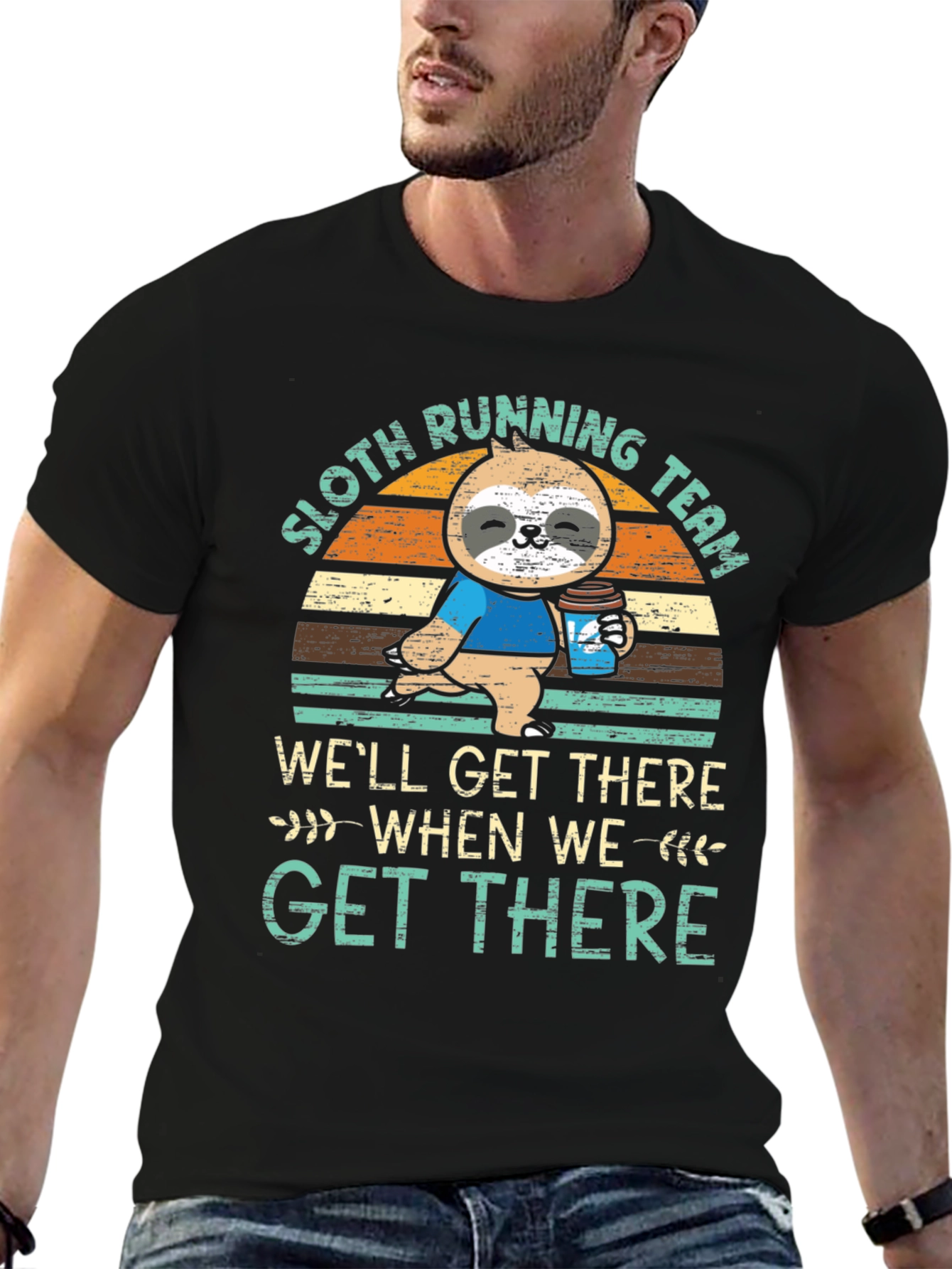 Sloth Running Team Graphic Tee