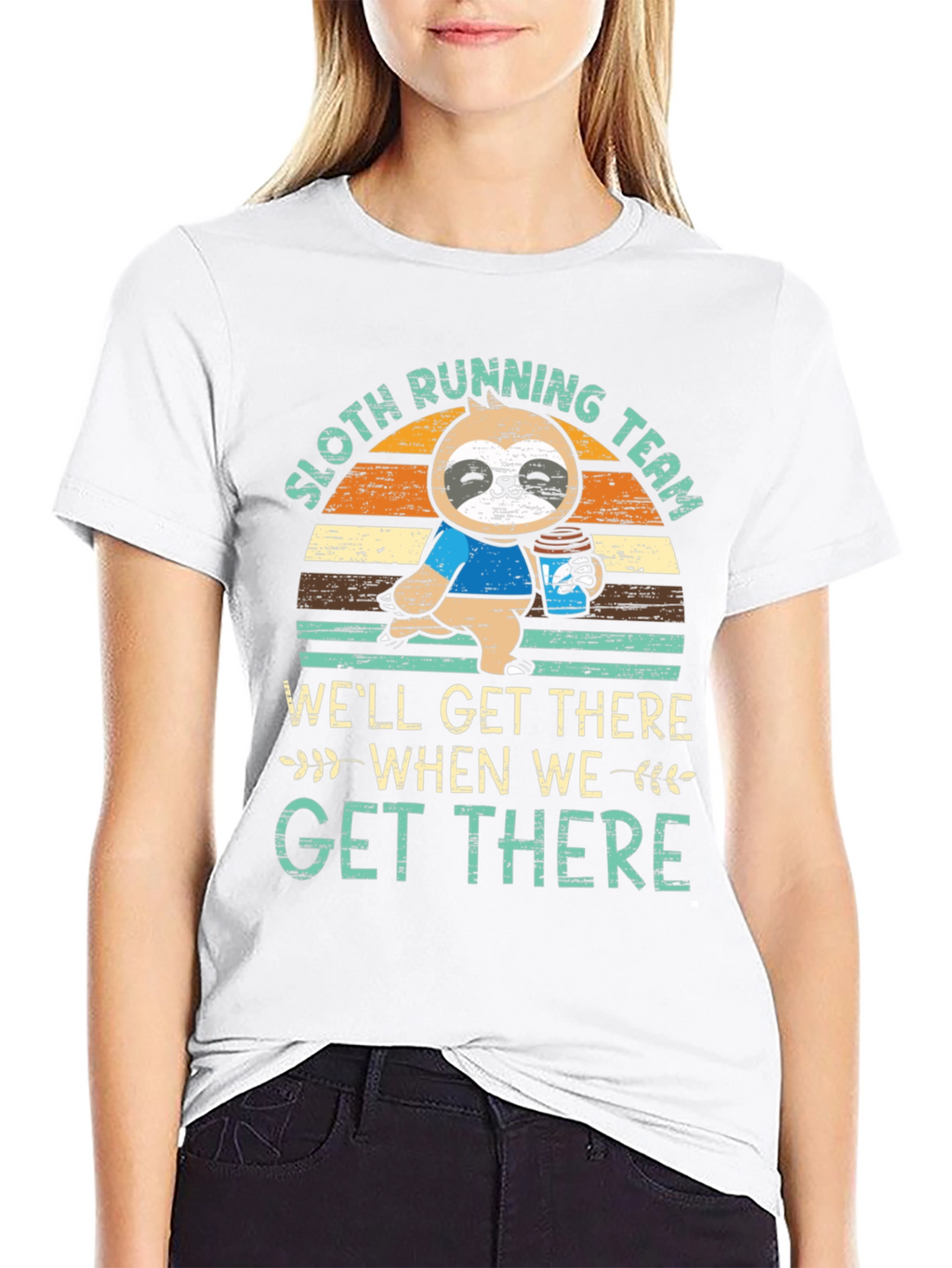 Sloth Running Team Graphic Tee