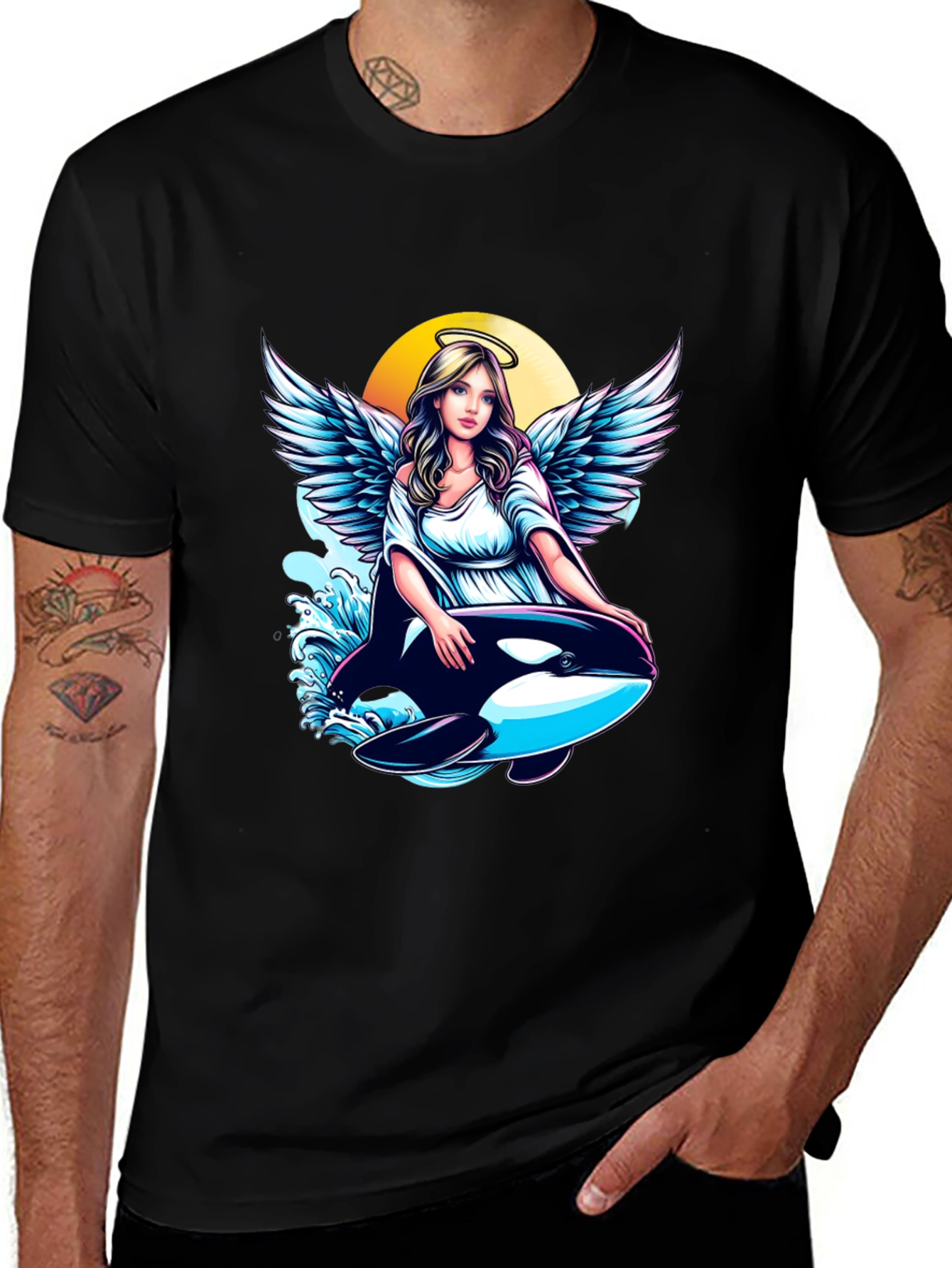 Angel and Orca Graphic Tee