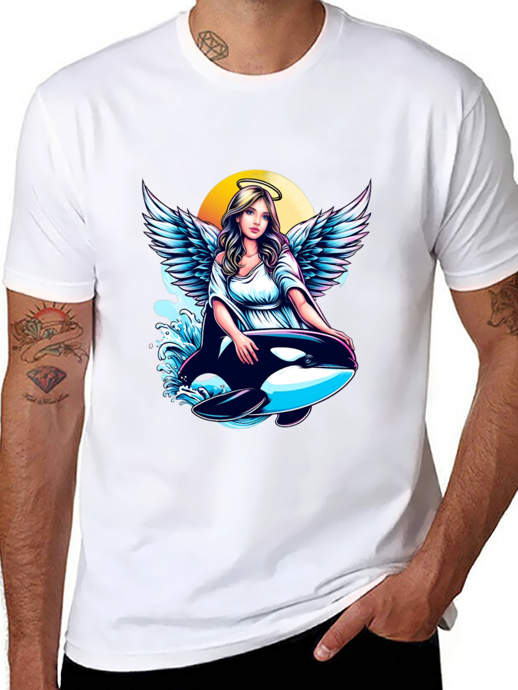 Angel and Orca Graphic Tee