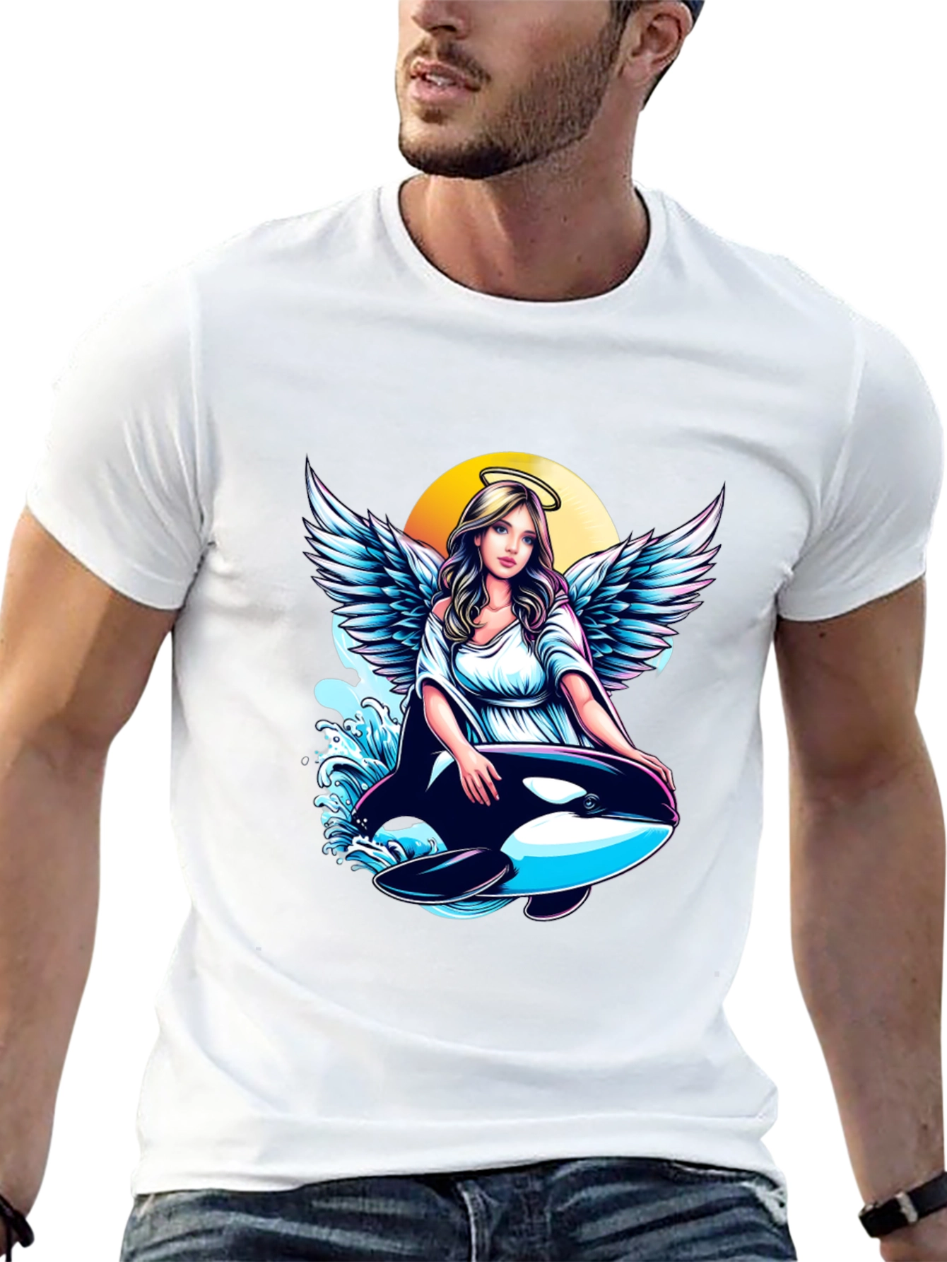 Angel and Orca Graphic Tee
