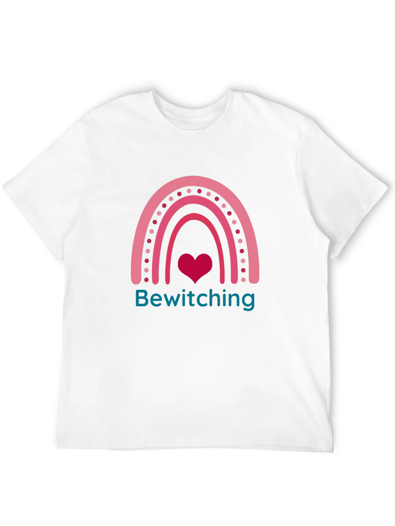Bewitching Rainbow Heart Graphic T-Shirt