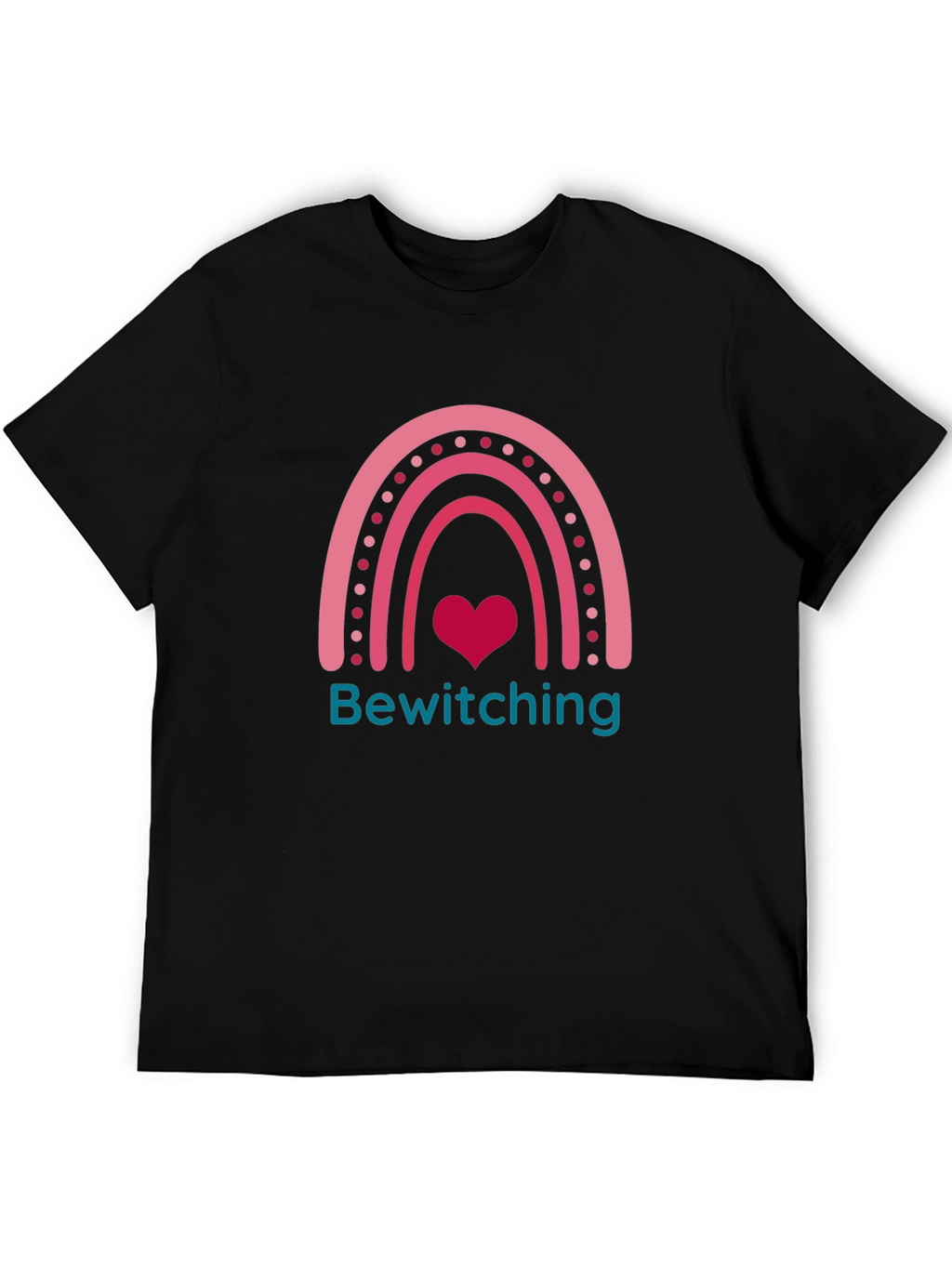 Bewitching Rainbow Heart Graphic T-Shirt