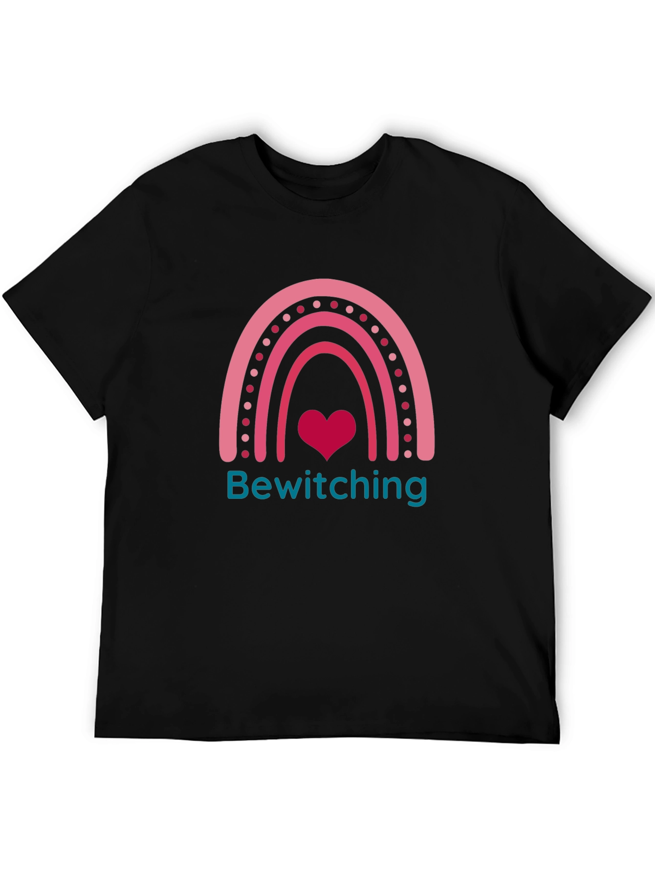 Bewitching Rainbow Heart Graphic T-Shirt